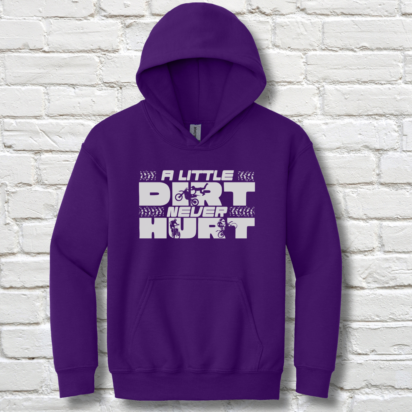 A Little Dirt Never Hurt Youth Hoodie | Dirt Bike Gifts