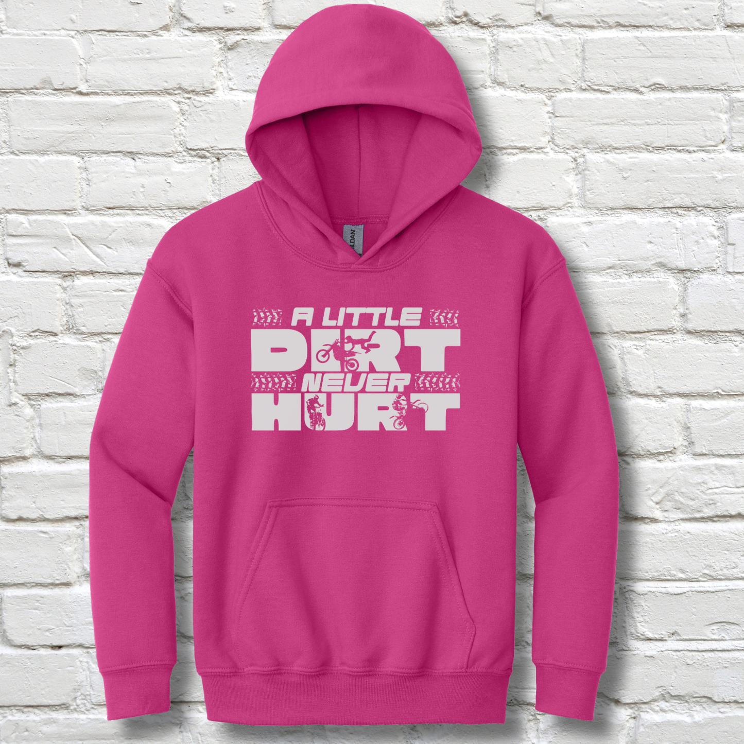 A Little Dirt Never Hurt Youth Hoodie | Dirt Bike Gifts