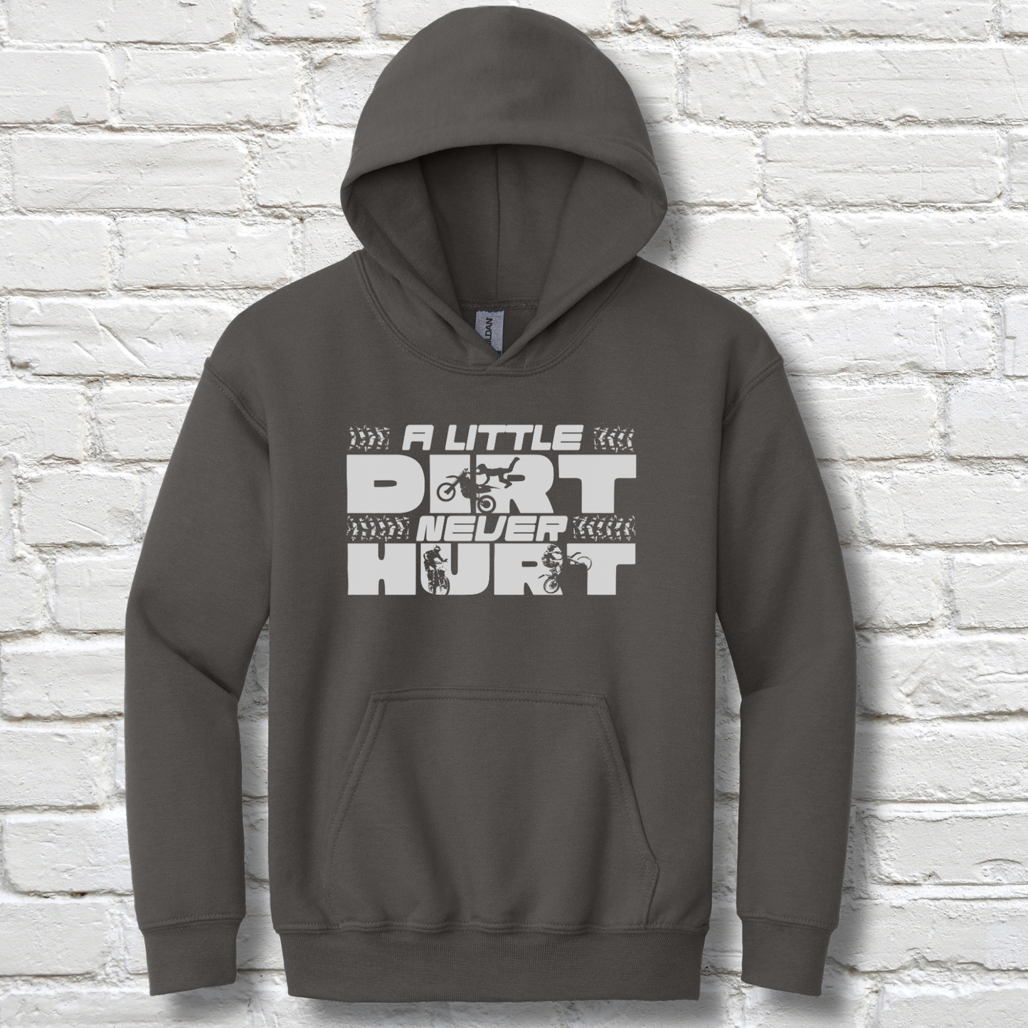 A Little Dirt Never Hurt Youth Hoodie | Dirt Bike Gifts