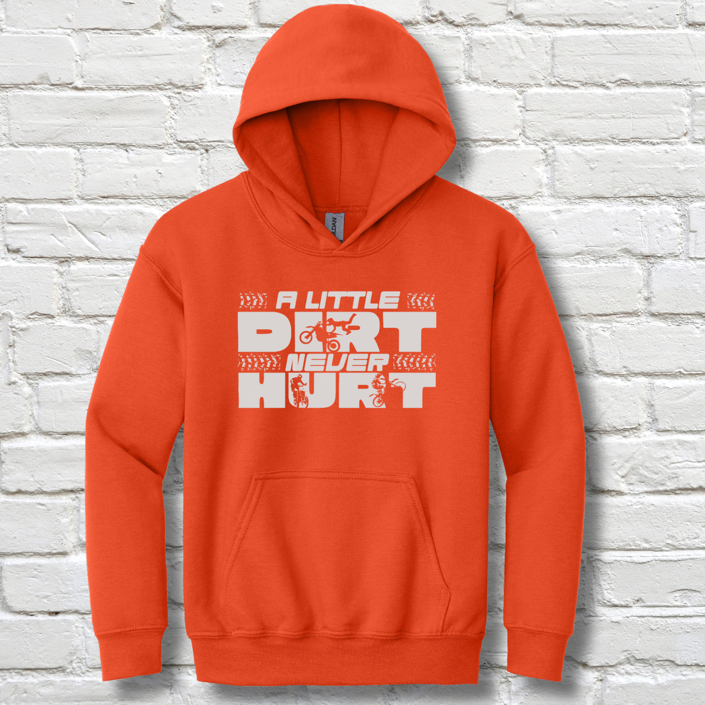 A Little Dirt Never Hurt Youth Hoodie | Dirt Bike Gifts