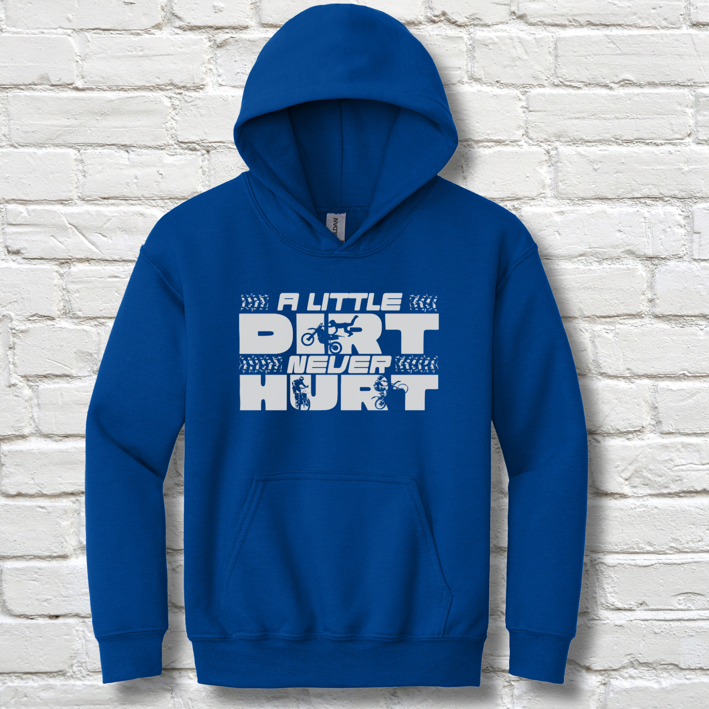 A Little Dirt Never Hurt Youth Hoodie | Dirt Bike Gifts