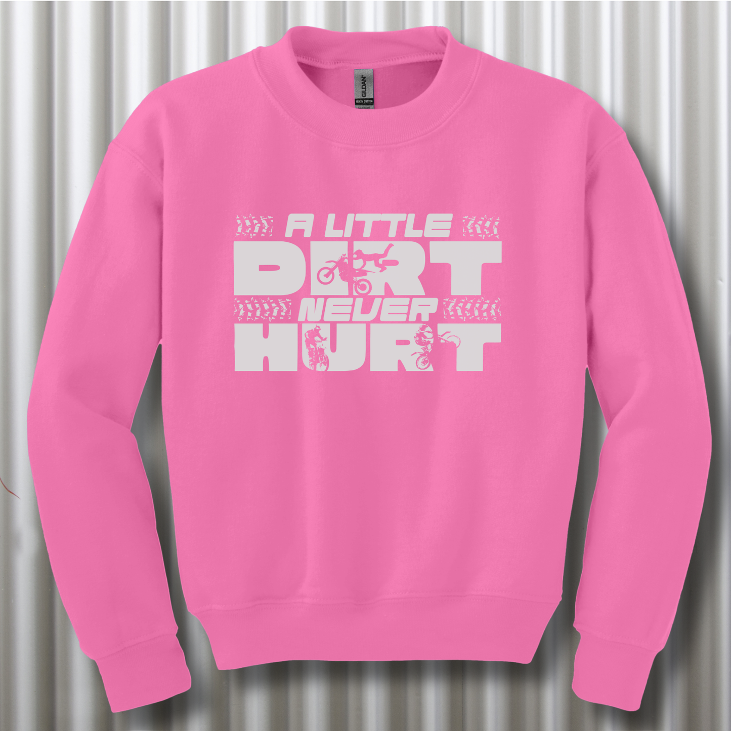A Little Dirt Never Hurt Youth Sweatshirt | Dirt Bike Gifts