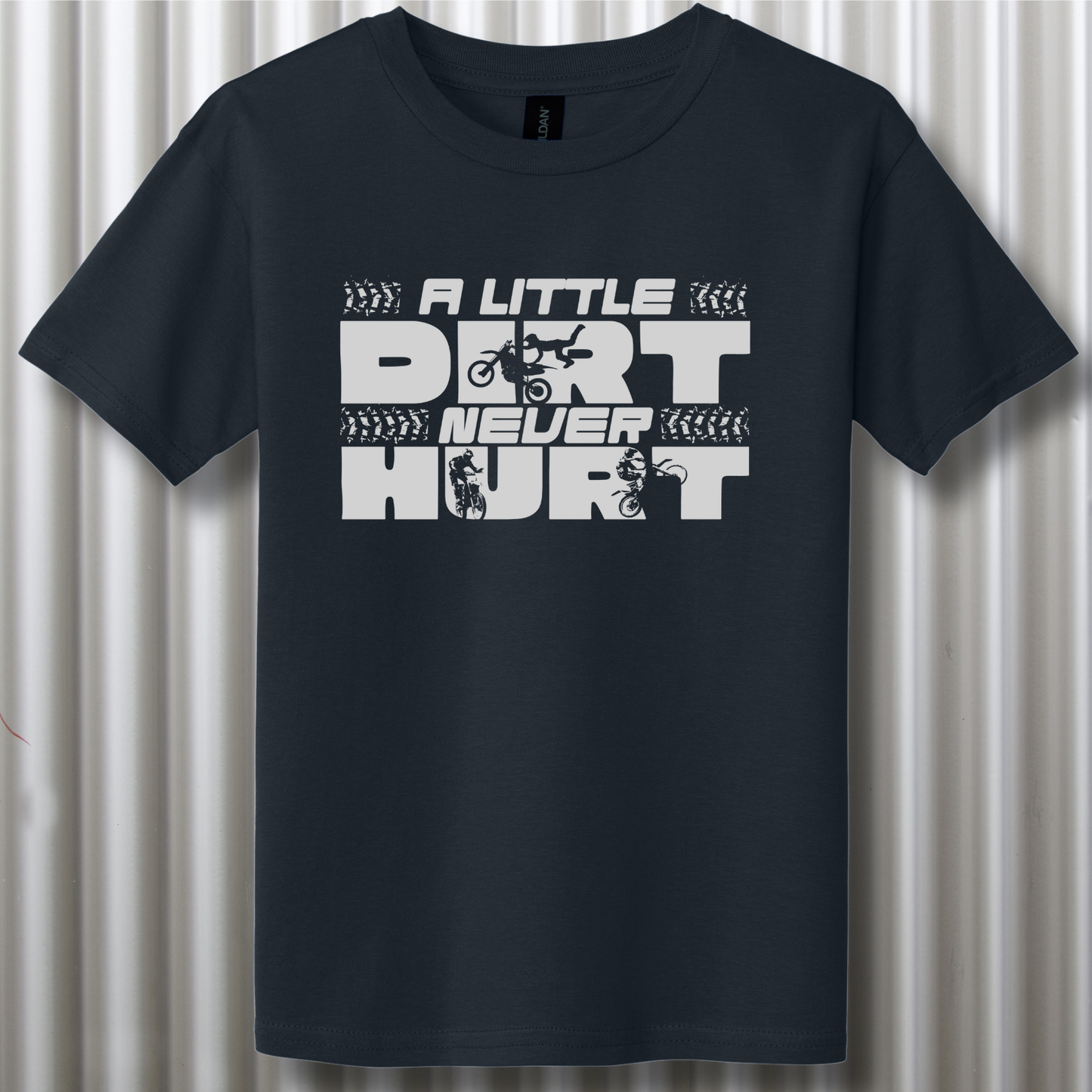 A Little Dirt Never Hurt Youth T-Shirt | Dirt Bike Gifts