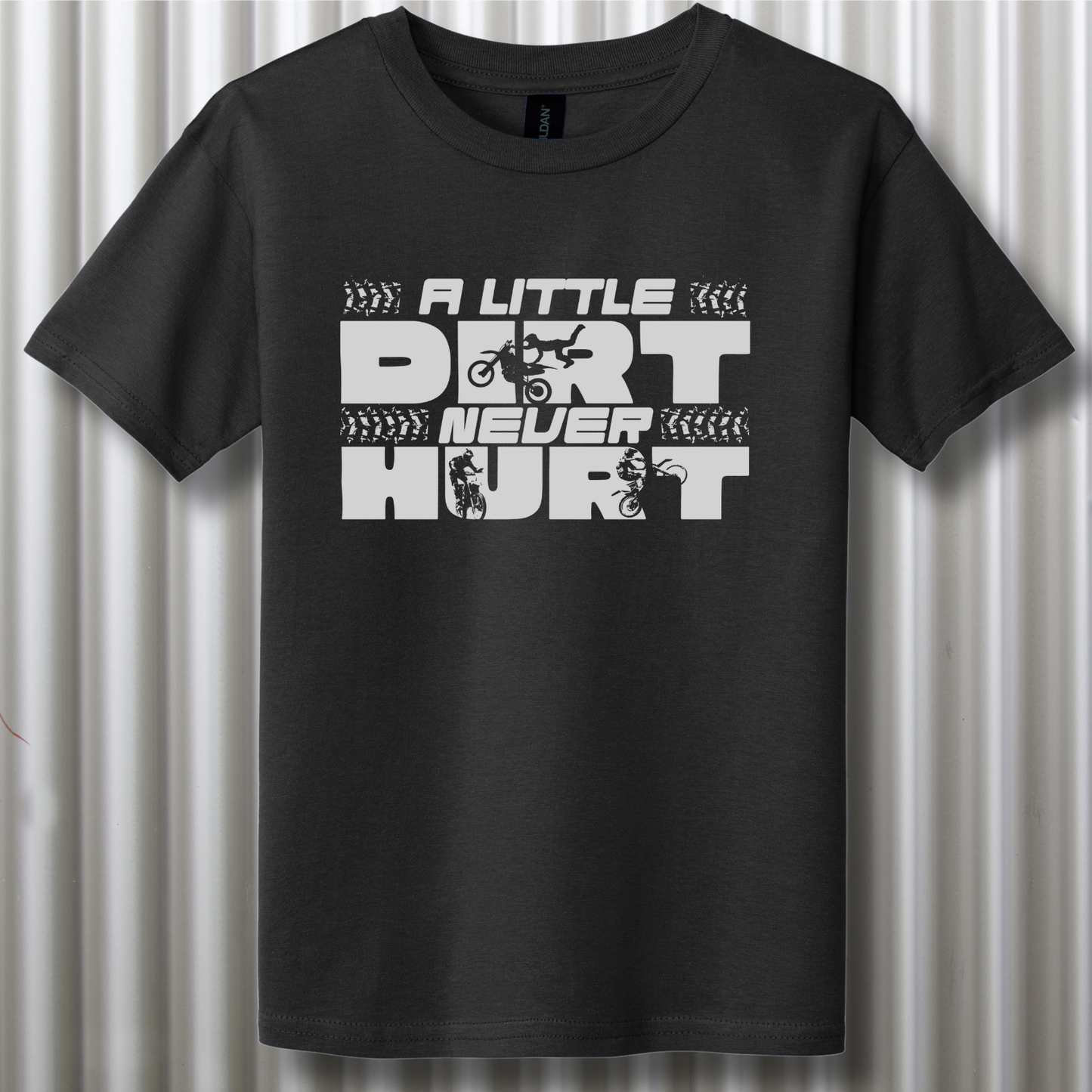 A Little Dirt Never Hurt Youth T-Shirt | Dirt Bike Gifts
