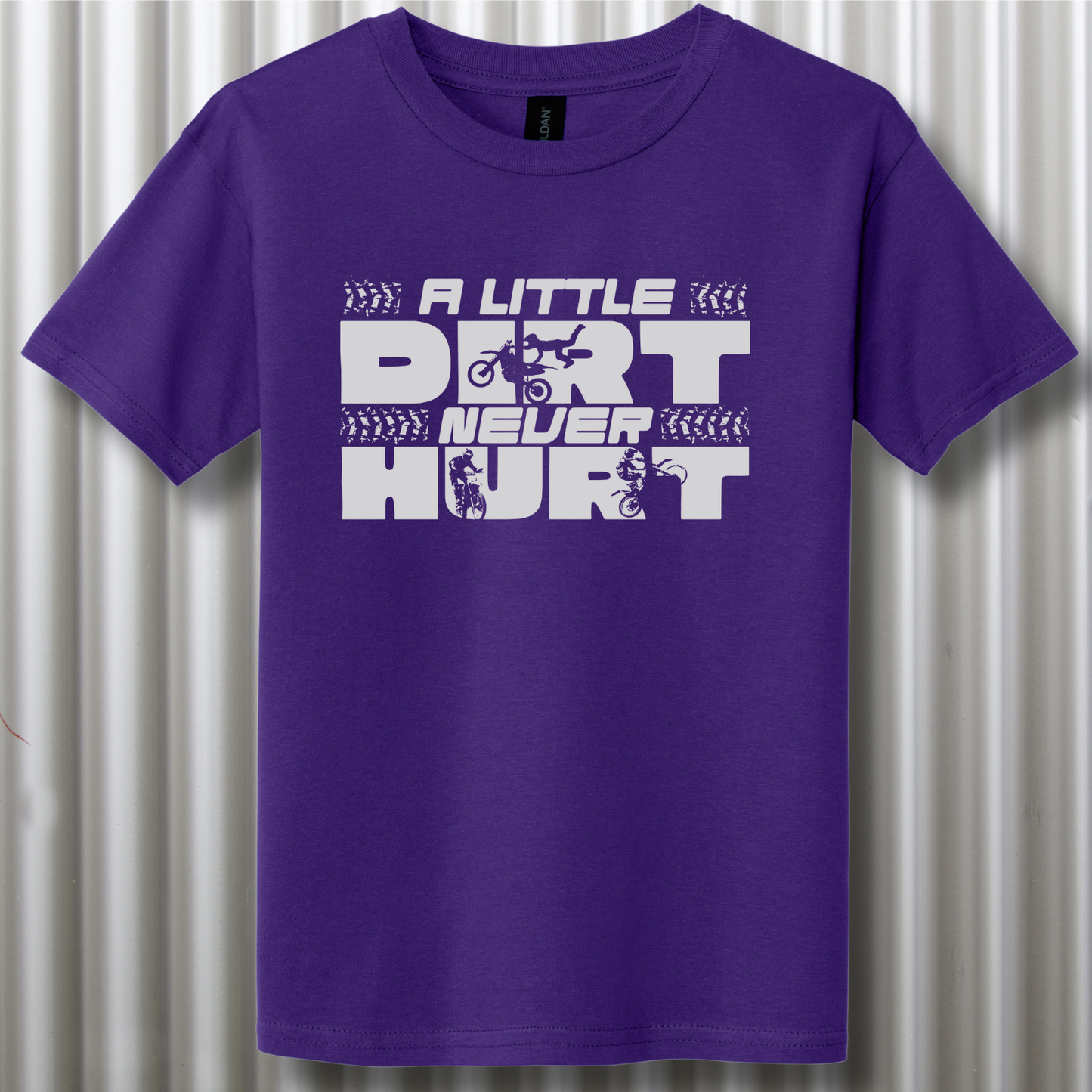 A Little Dirt Never Hurt Youth T-Shirt | Dirt Bike Gifts