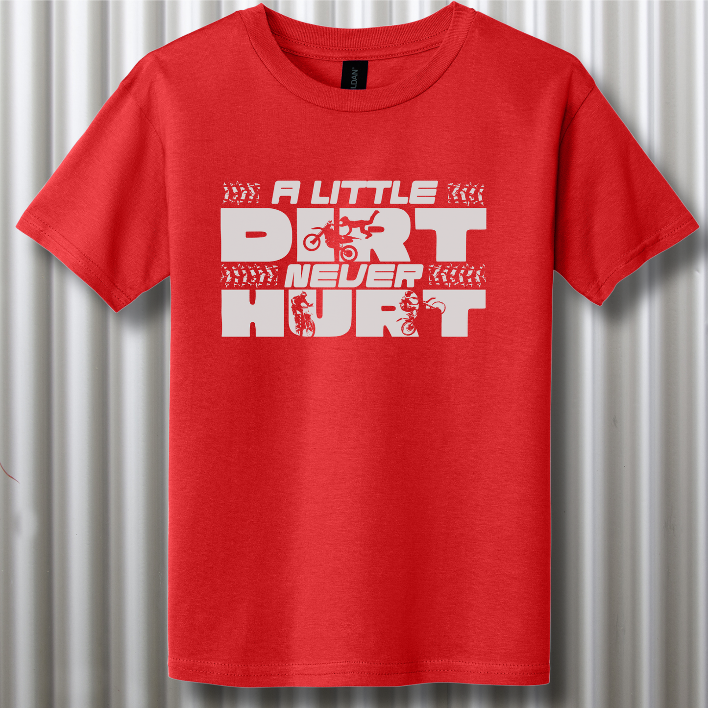 A Little Dirt Never Hurt Youth T-Shirt | Dirt Bike Gifts