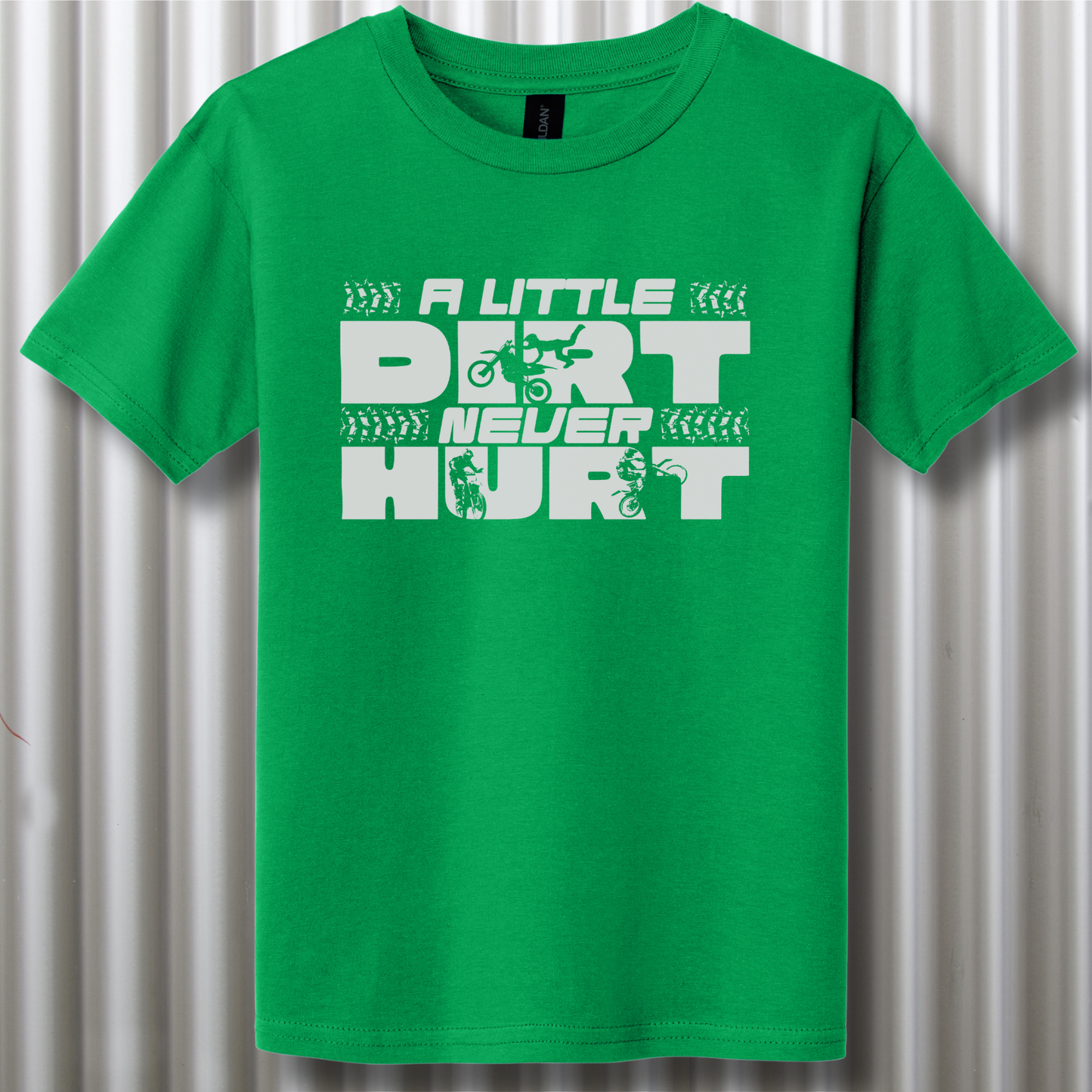 A Little Dirt Never Hurt Youth T-Shirt | Dirt Bike Gifts