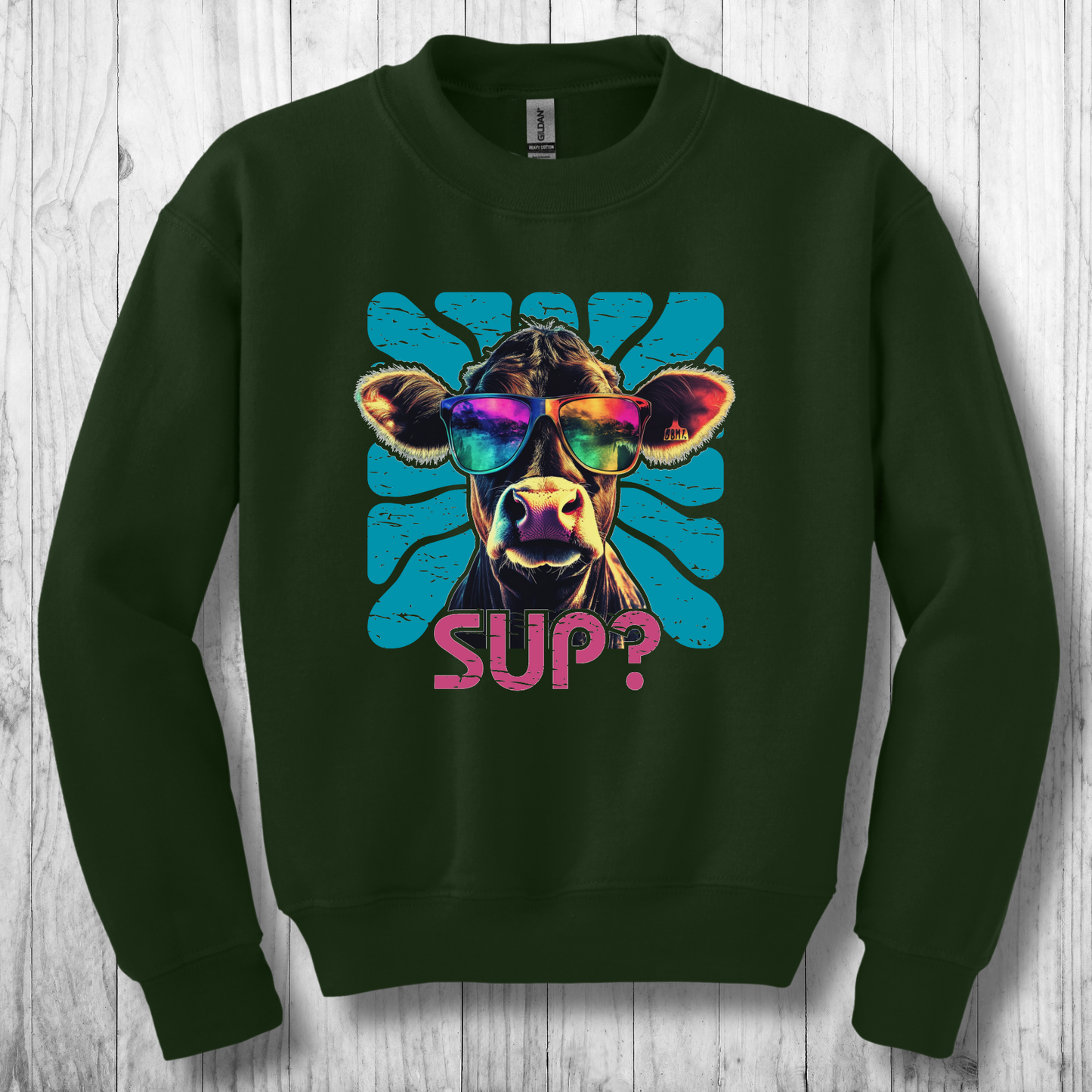Cow Sup? Youth Sweatshirt | Cow Shirt