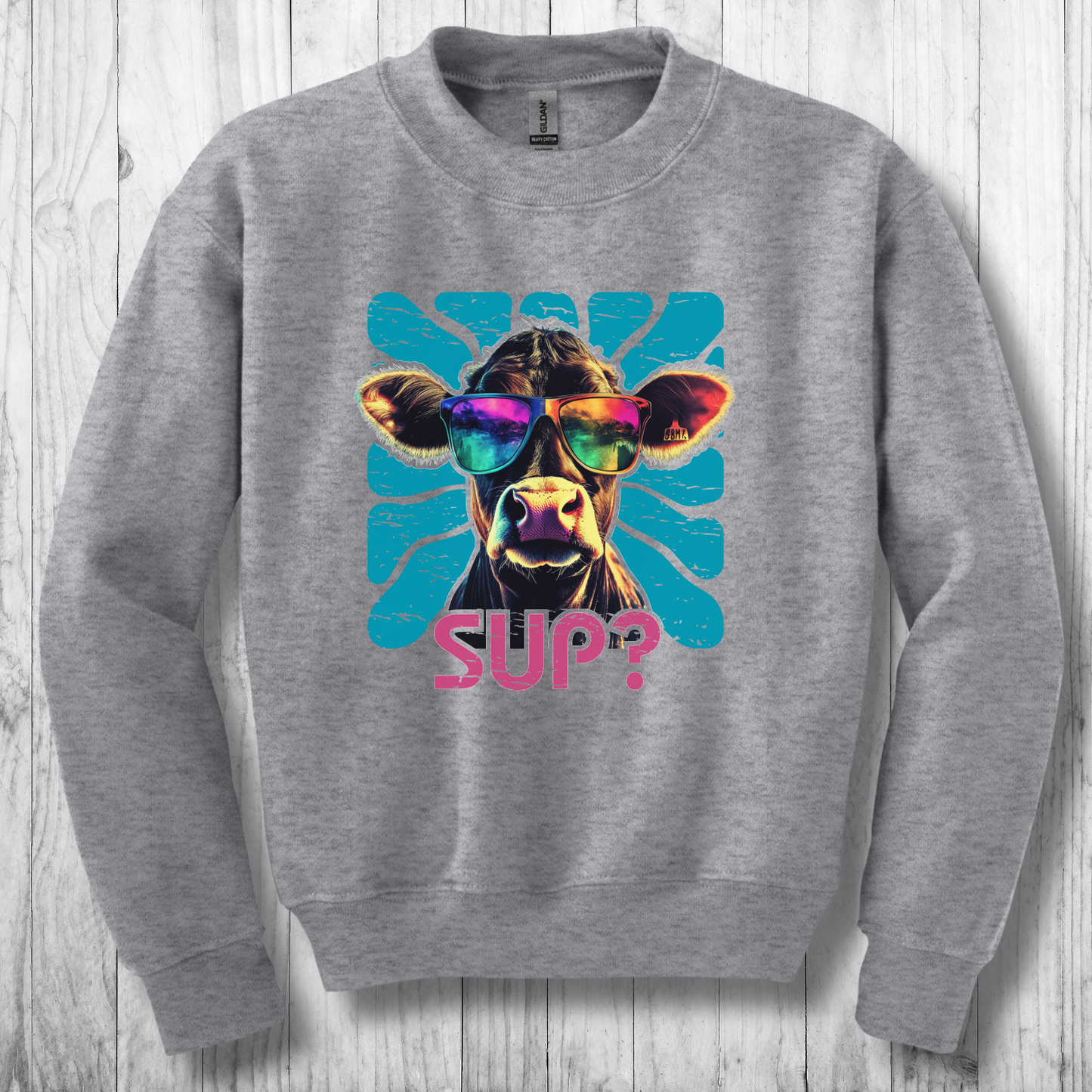 Cow Sup? Youth Sweatshirt | Cow Shirt