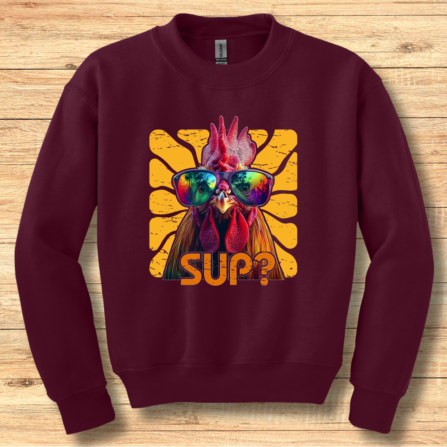 Rooster Sup? Youth Sweatshirt | Rooster Shirt