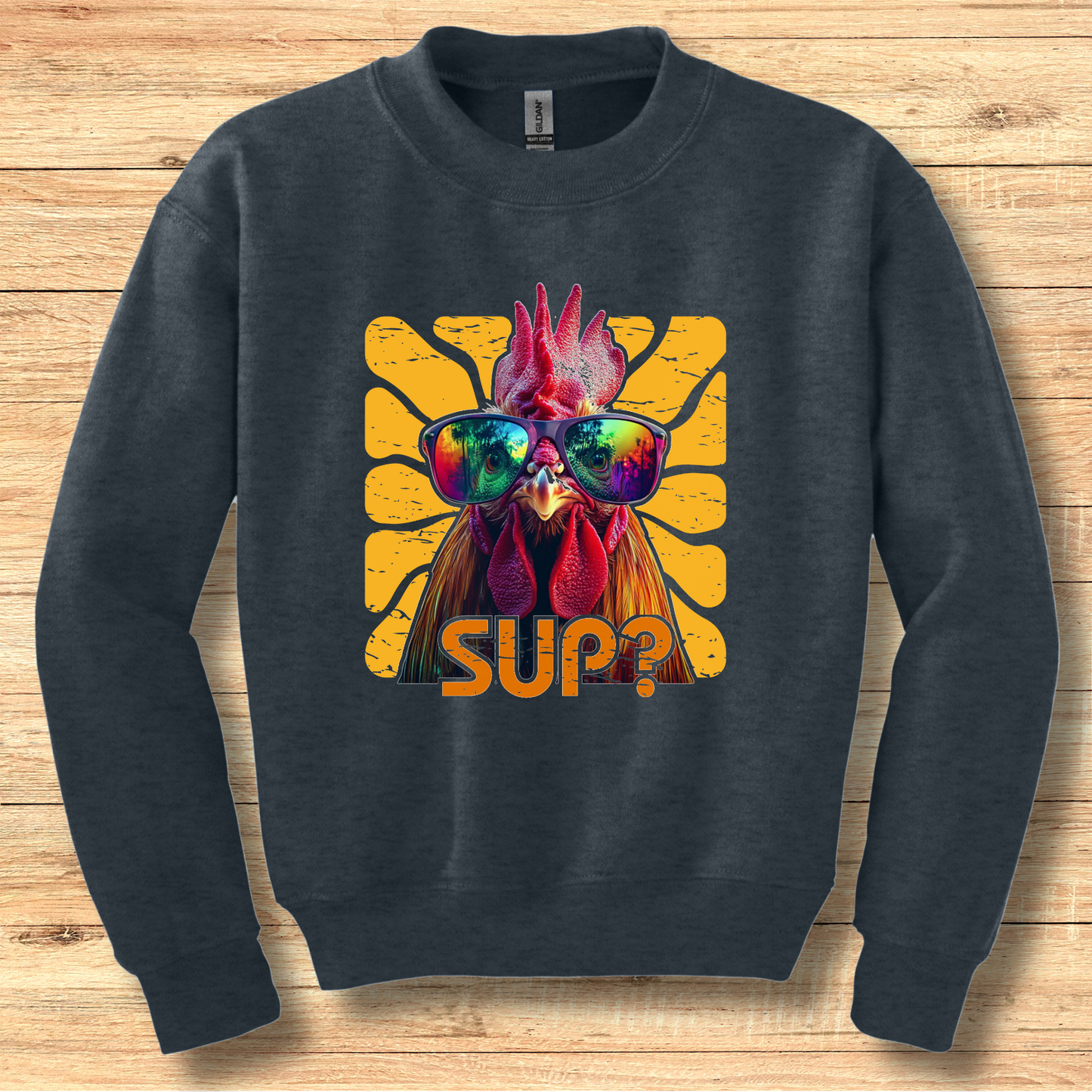 Rooster Sup? Youth Sweatshirt | Rooster Shirt