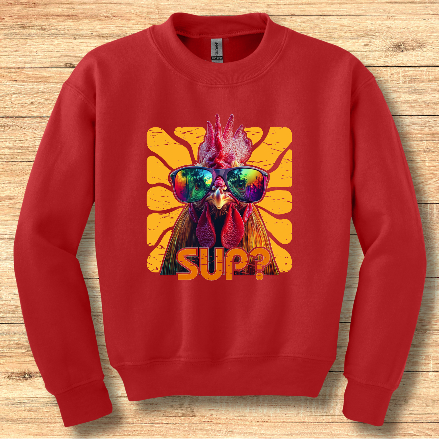 Rooster Sup? Youth Sweatshirt | Rooster Shirt