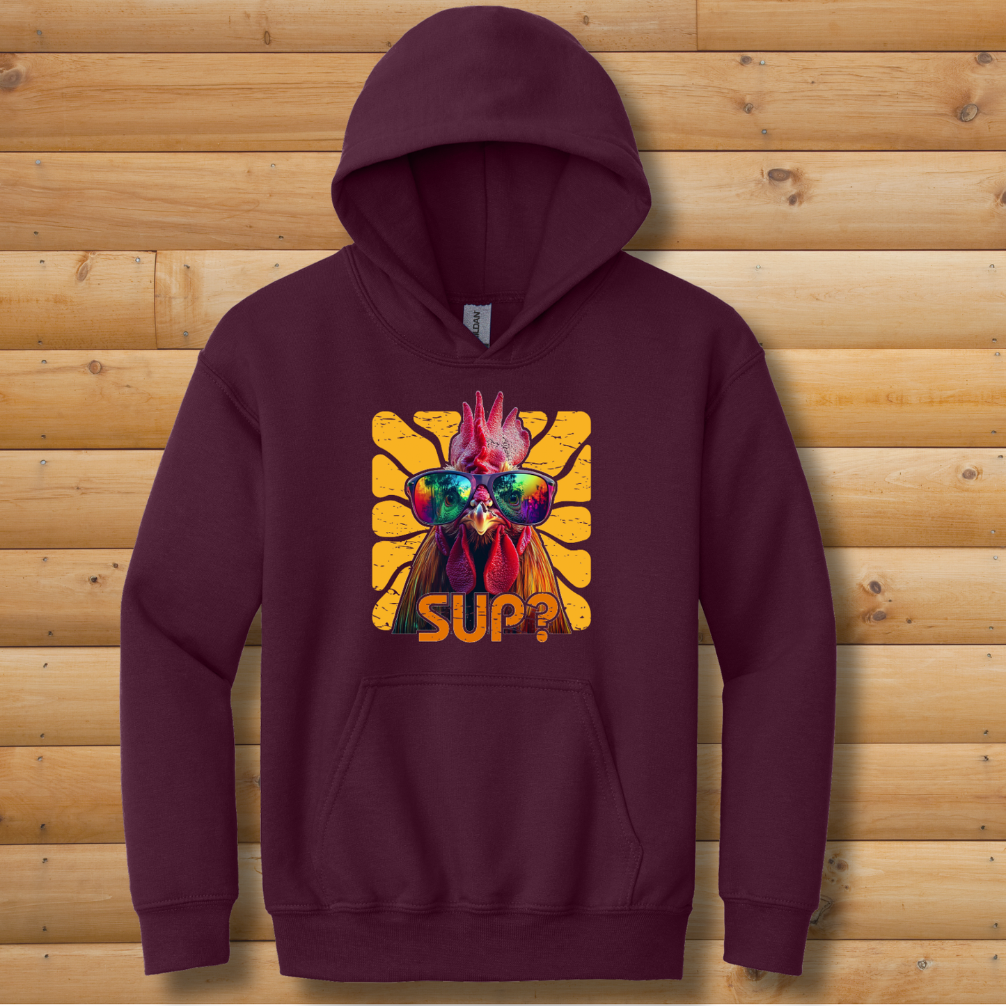 Rooster Sup? Youth Hoodie | Rooster Shirt