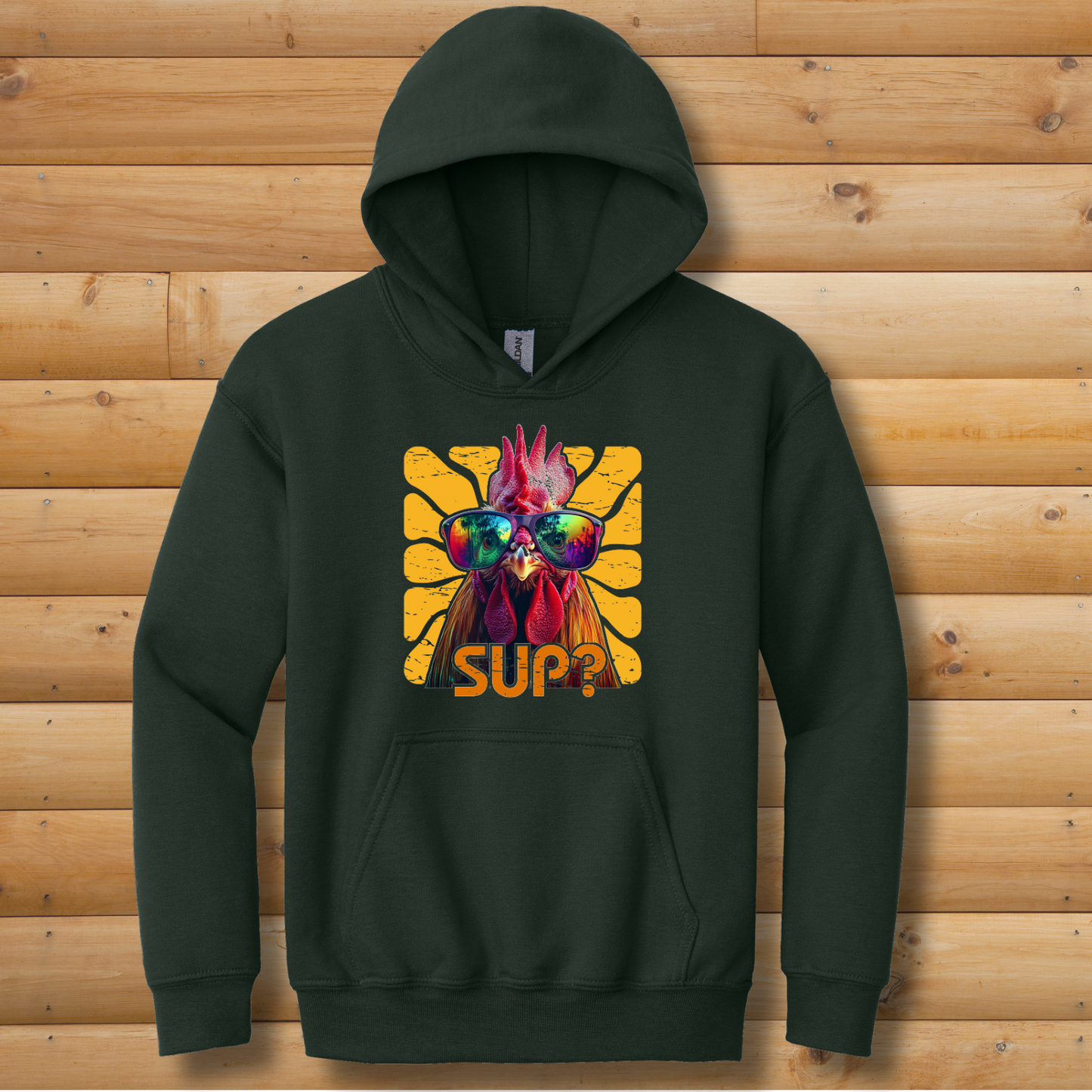 Rooster Sup? Youth Hoodie | Rooster Shirt