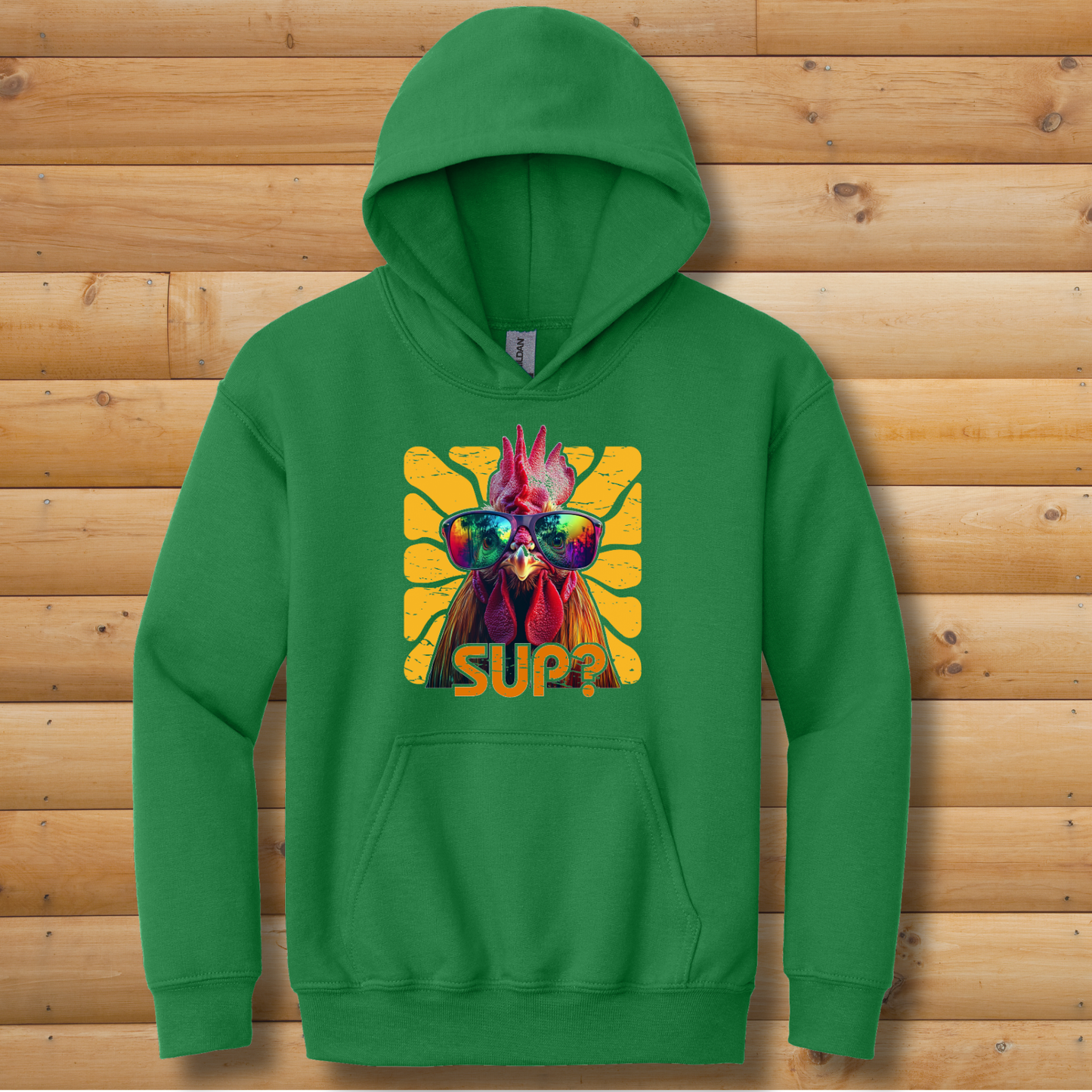 Rooster Sup? Youth Hoodie | Rooster Shirt