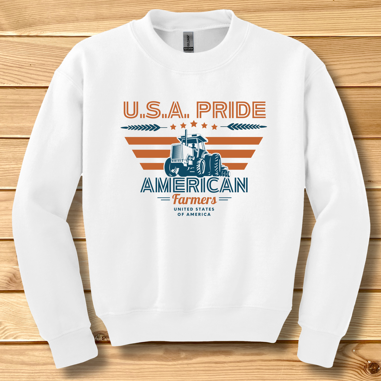 USA Pride American Farmers Youth Sweatshirt | Tractor Shirt