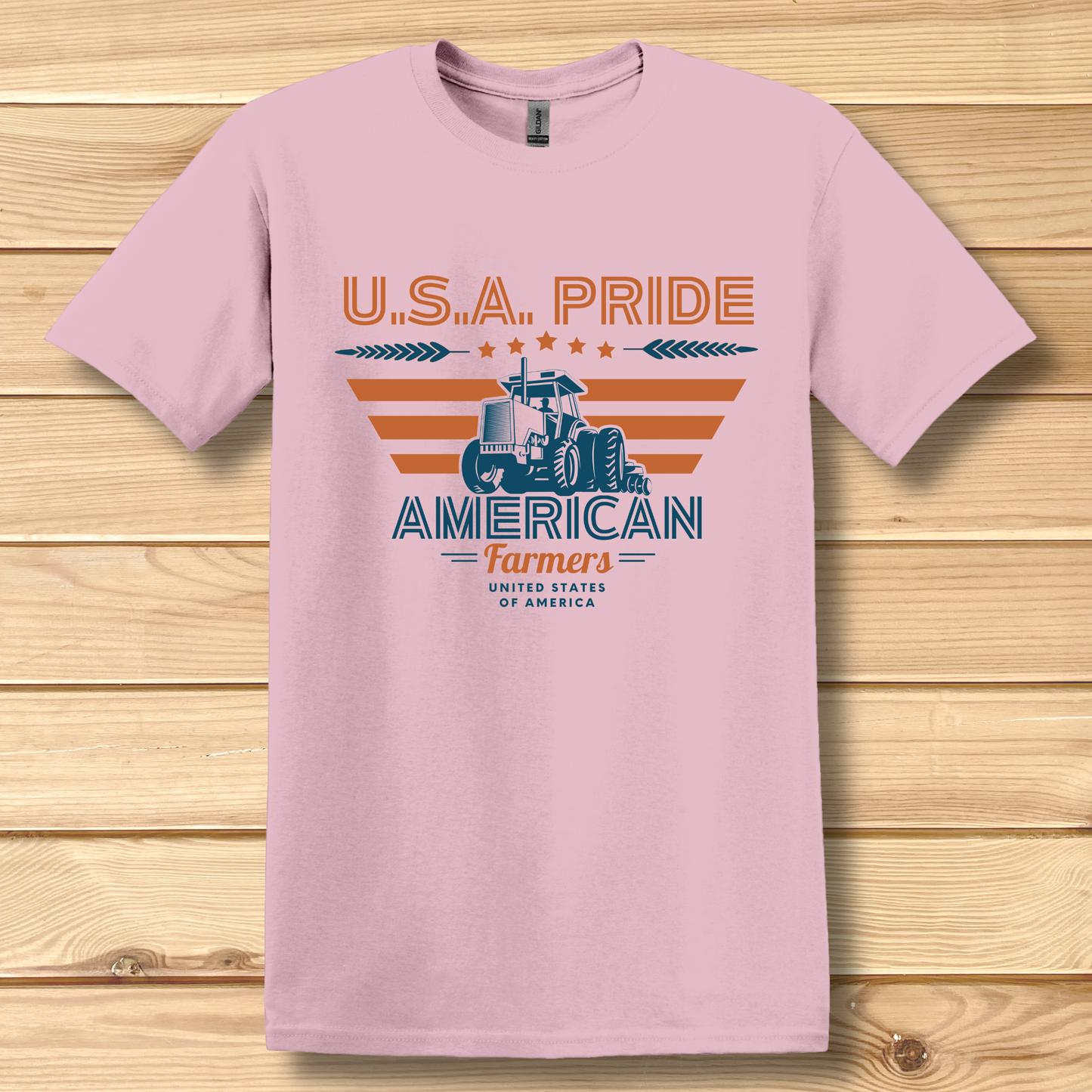 USA Pride American Farmers T-Shirt | Farmer Gift
