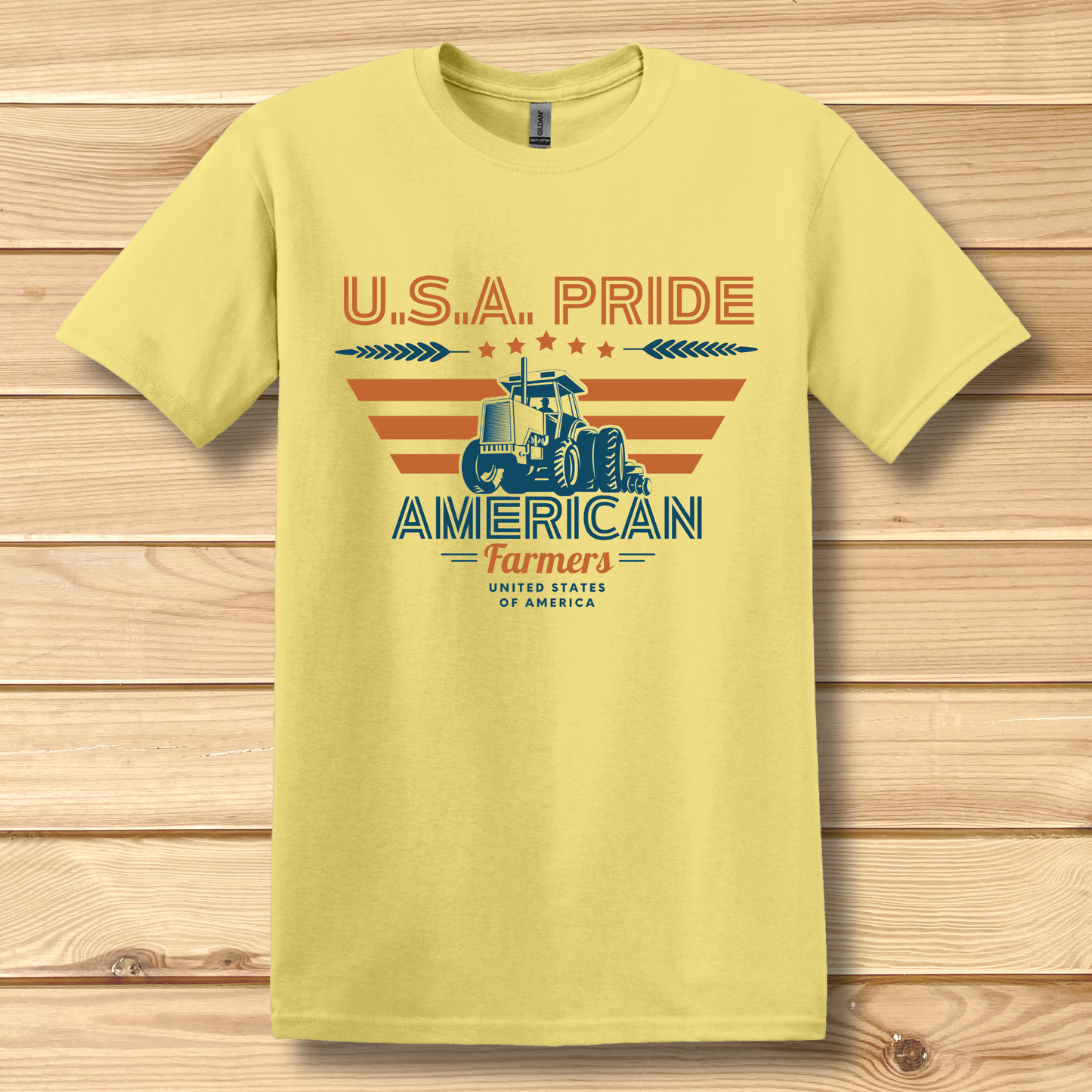 USA Pride American Farmers T-Shirt | Farmer Gift