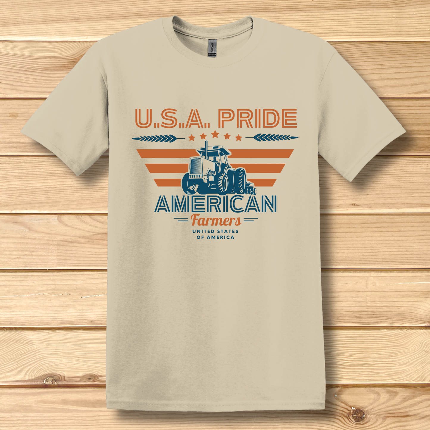 USA Pride American Farmers T-Shirt | Farmer Gift