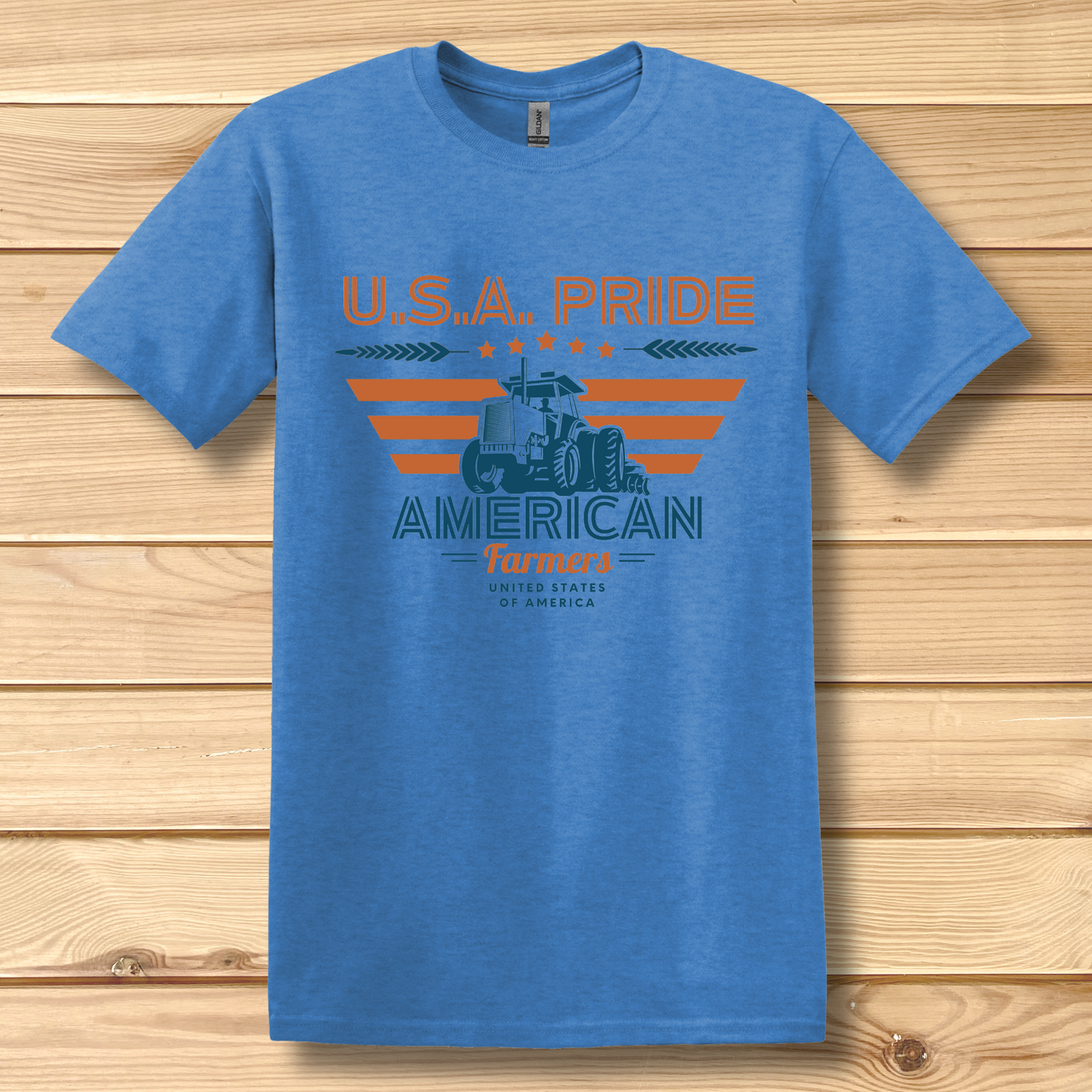 USA Pride American Farmers T-Shirt | Farmer Gift
