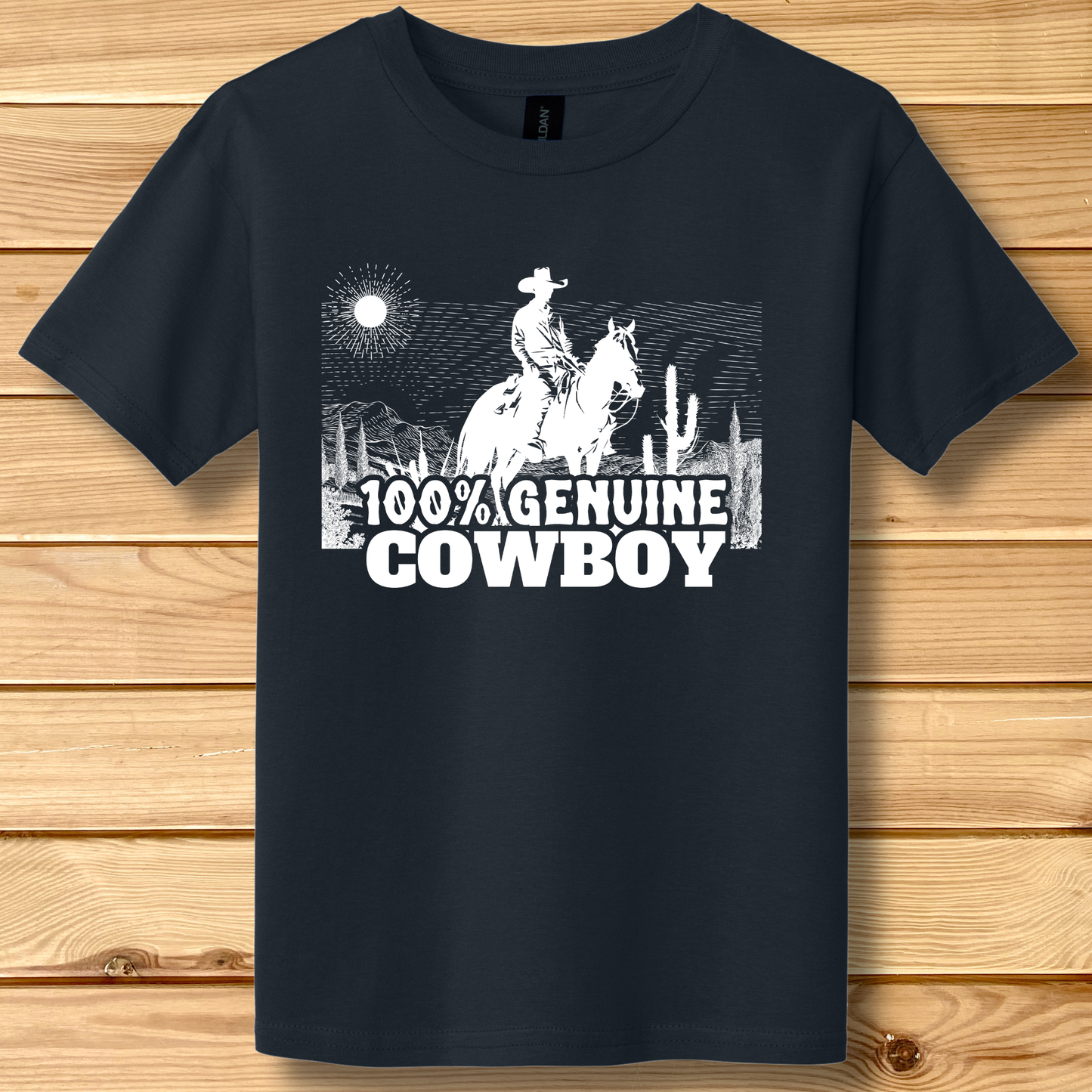 100% Genuine Cowboy Youth T-Shirt | Cowboy Shirt