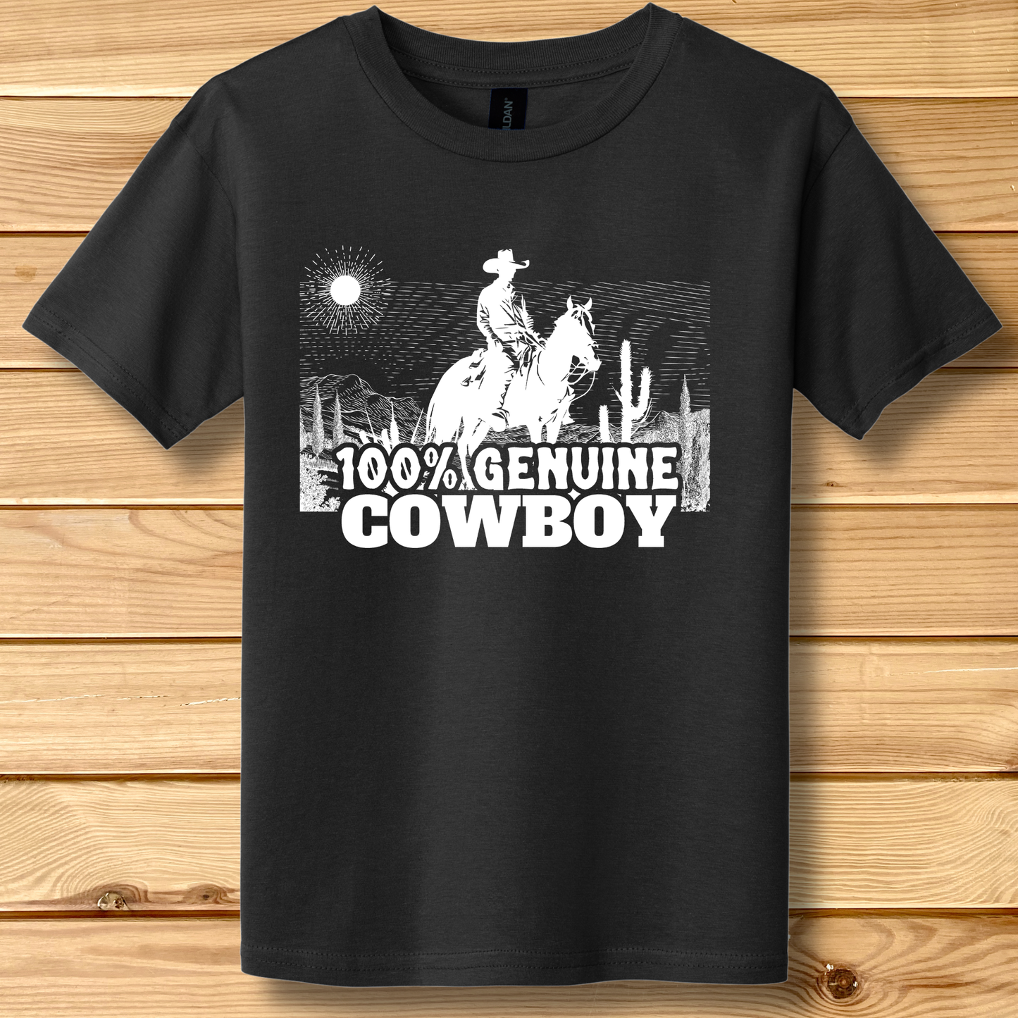 100% Genuine Cowboy Youth T-Shirt | Cowboy Shirt