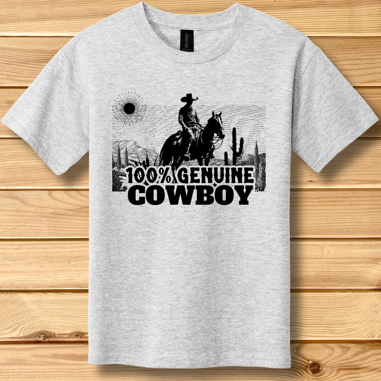 100% Genuine Cowboy Youth T-Shirt | Cowboy Shirt