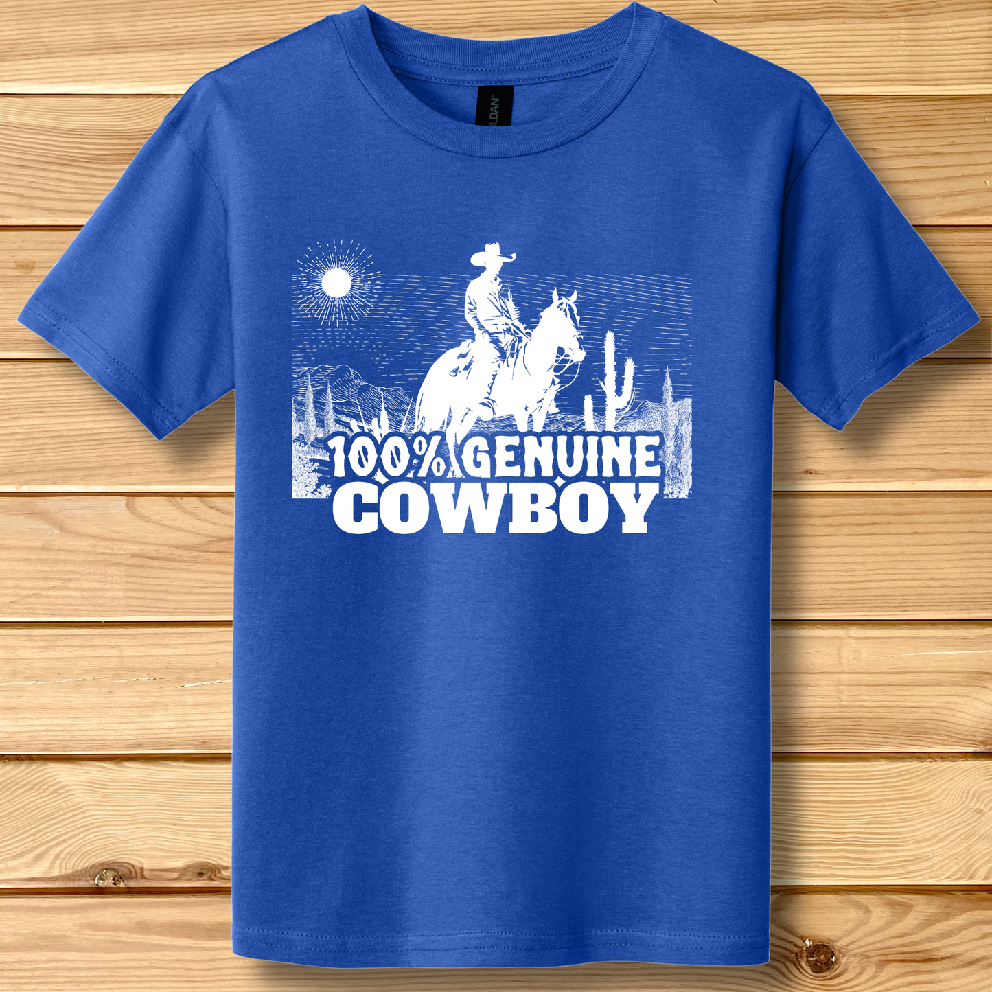 100% Genuine Cowboy Youth T-Shirt | Cowboy Shirt