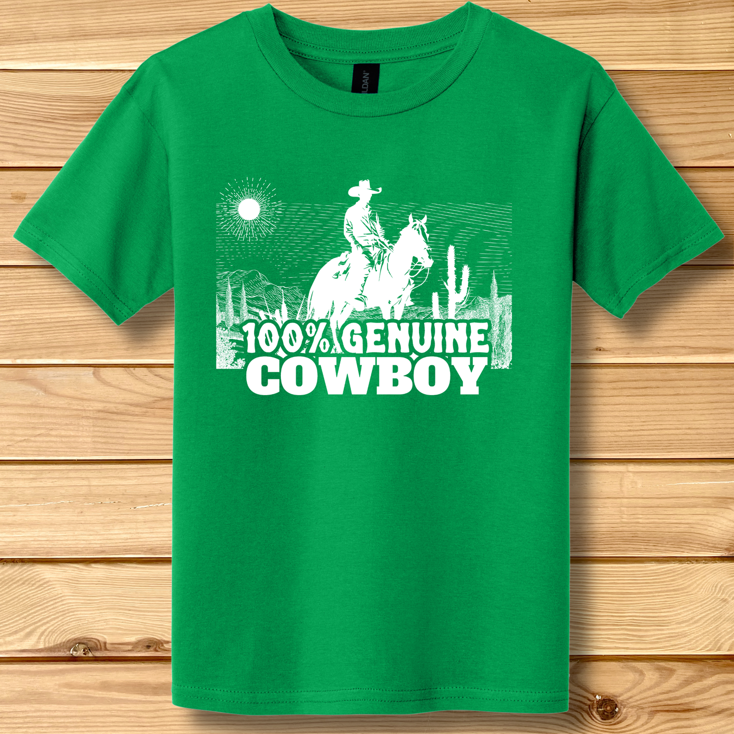 100% Genuine Cowboy Youth T-Shirt | Cowboy Shirt