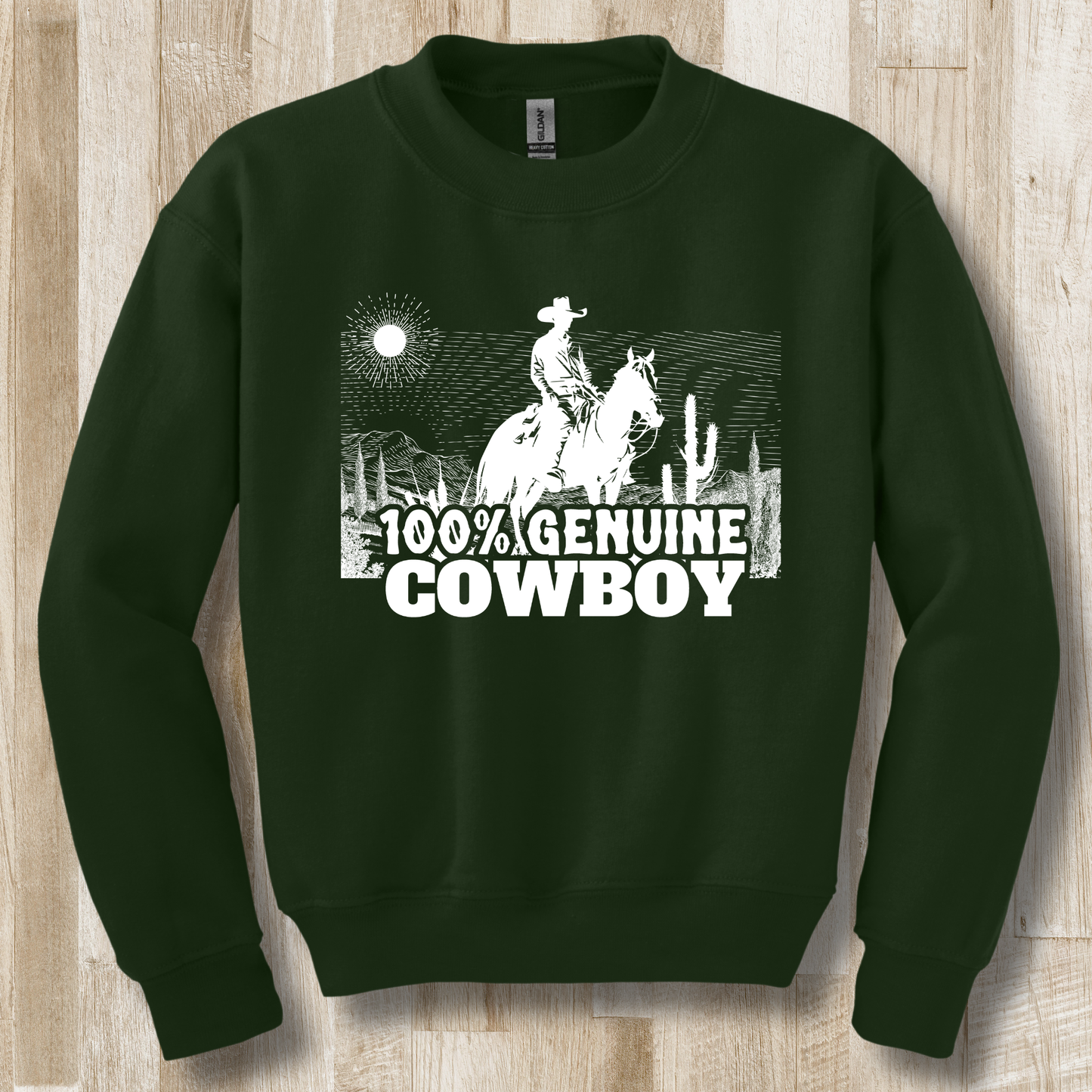 100% Genuine Cowboy Youth Sweatshirt | Cowboy Shirt