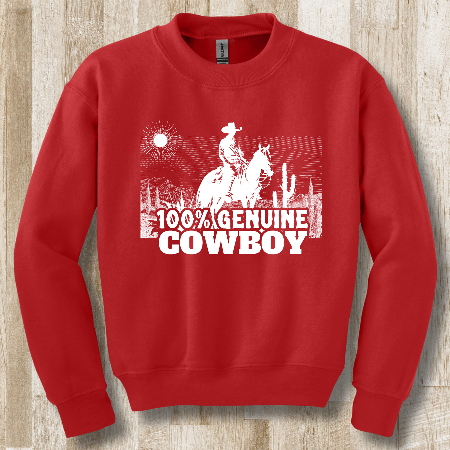 100% Genuine Cowboy Youth Sweatshirt | Cowboy Shirt