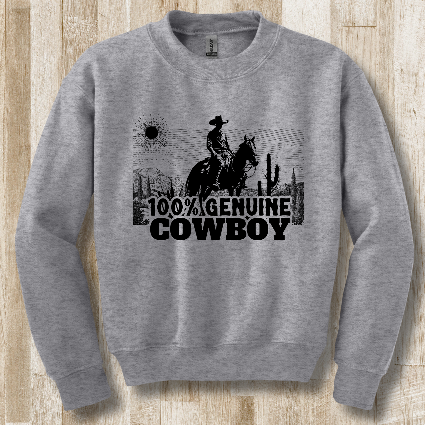 100% Genuine Cowboy Youth Sweatshirt | Cowboy Shirt