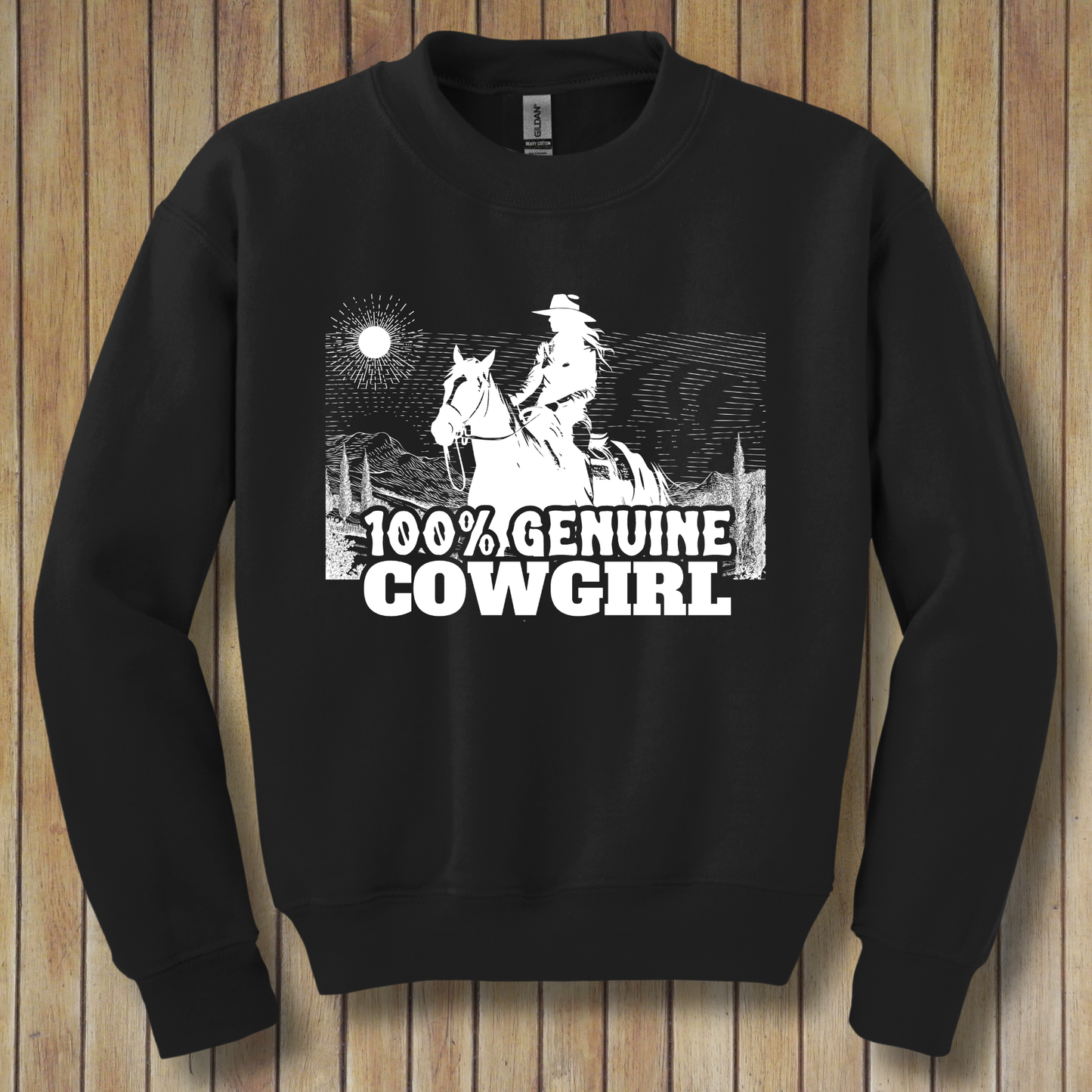 100% Genuine Cowgirl Youth Sweatshirt | Cowgirl Shirt