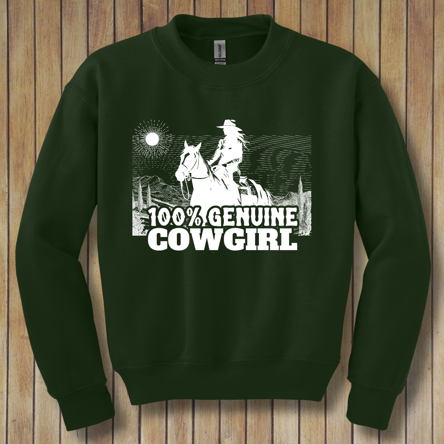 100% Genuine Cowgirl Youth Sweatshirt | Cowgirl Shirt