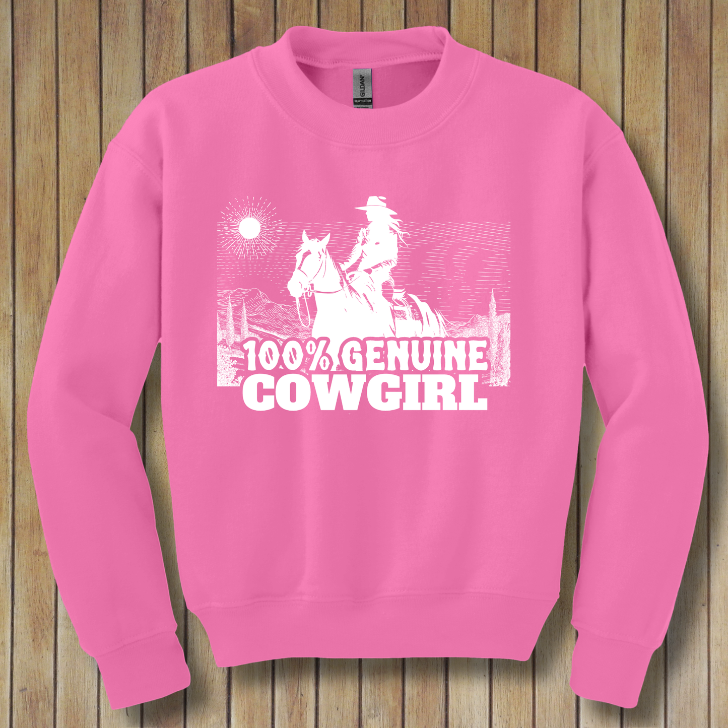 100% Genuine Cowgirl Youth Sweatshirt | Cowgirl Shirt