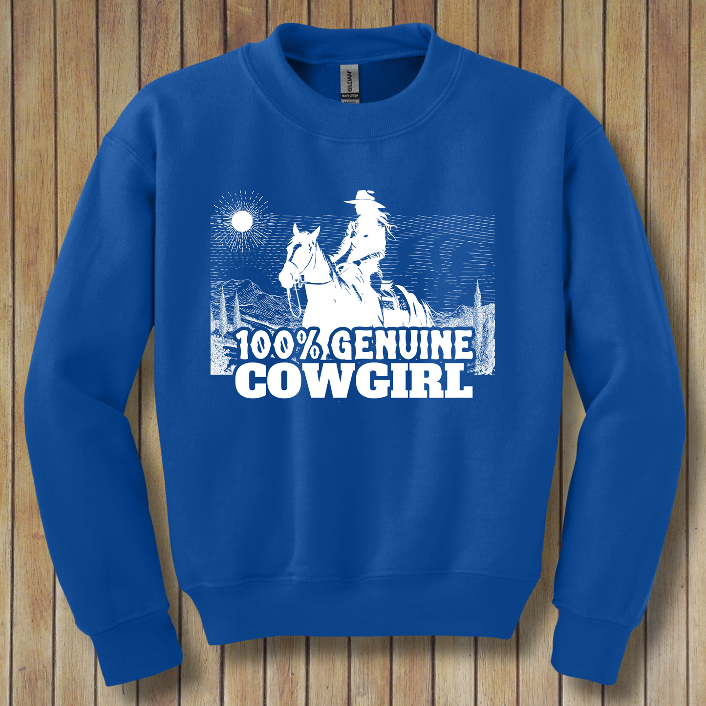 100% Genuine Cowgirl Youth Sweatshirt | Cowgirl Shirt