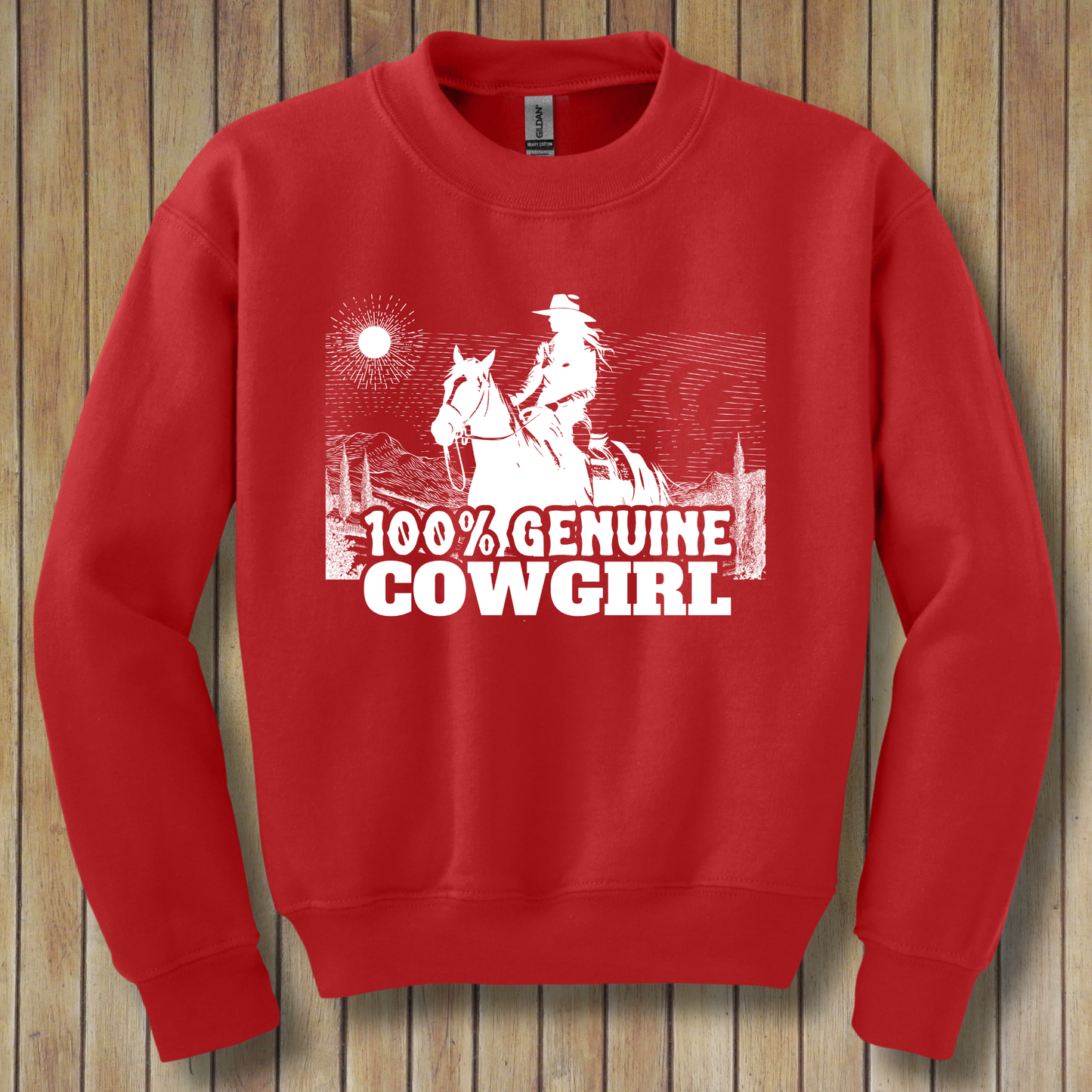 100% Genuine Cowgirl Youth Sweatshirt | Cowgirl Shirt