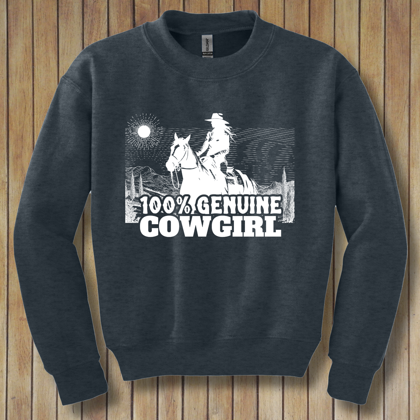 100% Genuine Cowgirl Youth Sweatshirt | Cowgirl Shirt