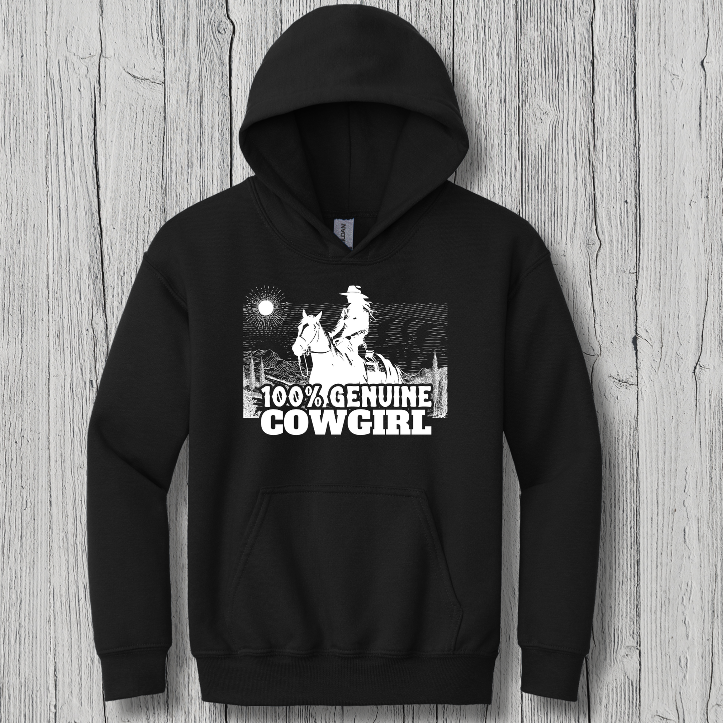 100% Genuine Cowgirl Youth Hoodie | Cowgirl Shirt