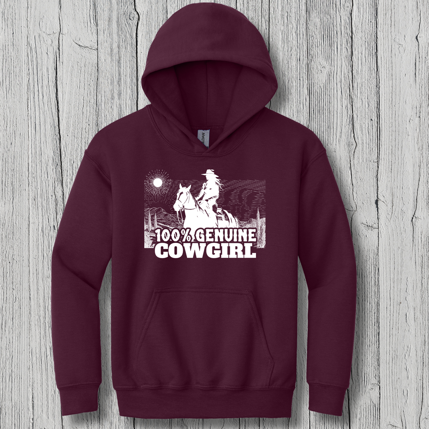 100% Genuine Cowgirl Youth Hoodie | Cowgirl Shirt