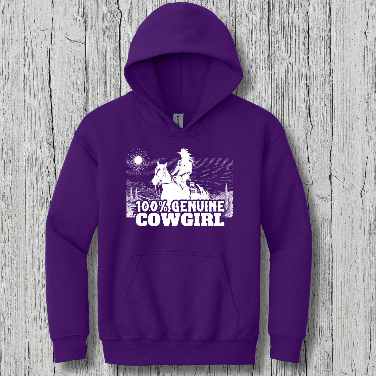 100% Genuine Cowgirl Youth Hoodie | Cowgirl Shirt