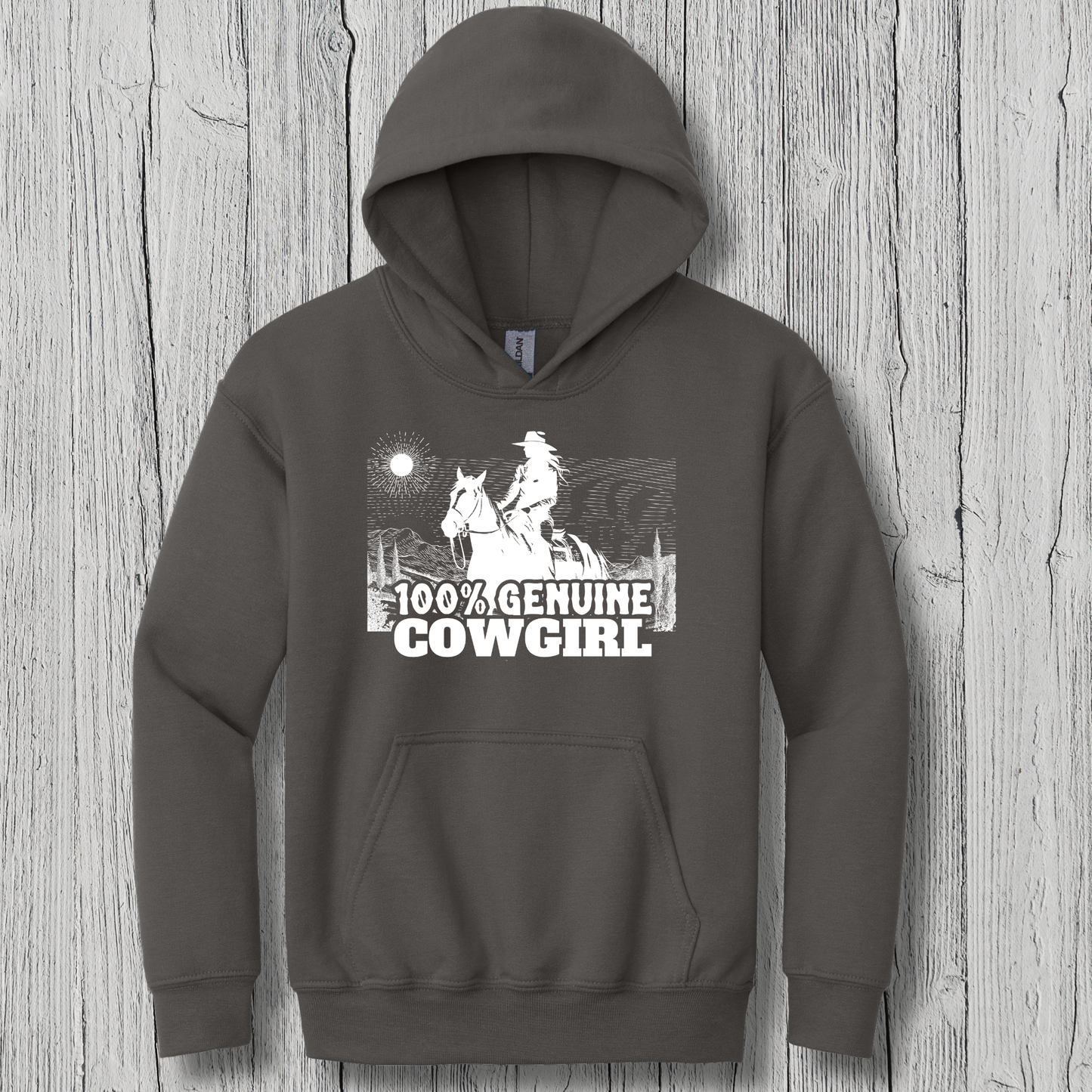 100% Genuine Cowgirl Youth Hoodie | Cowgirl Shirt