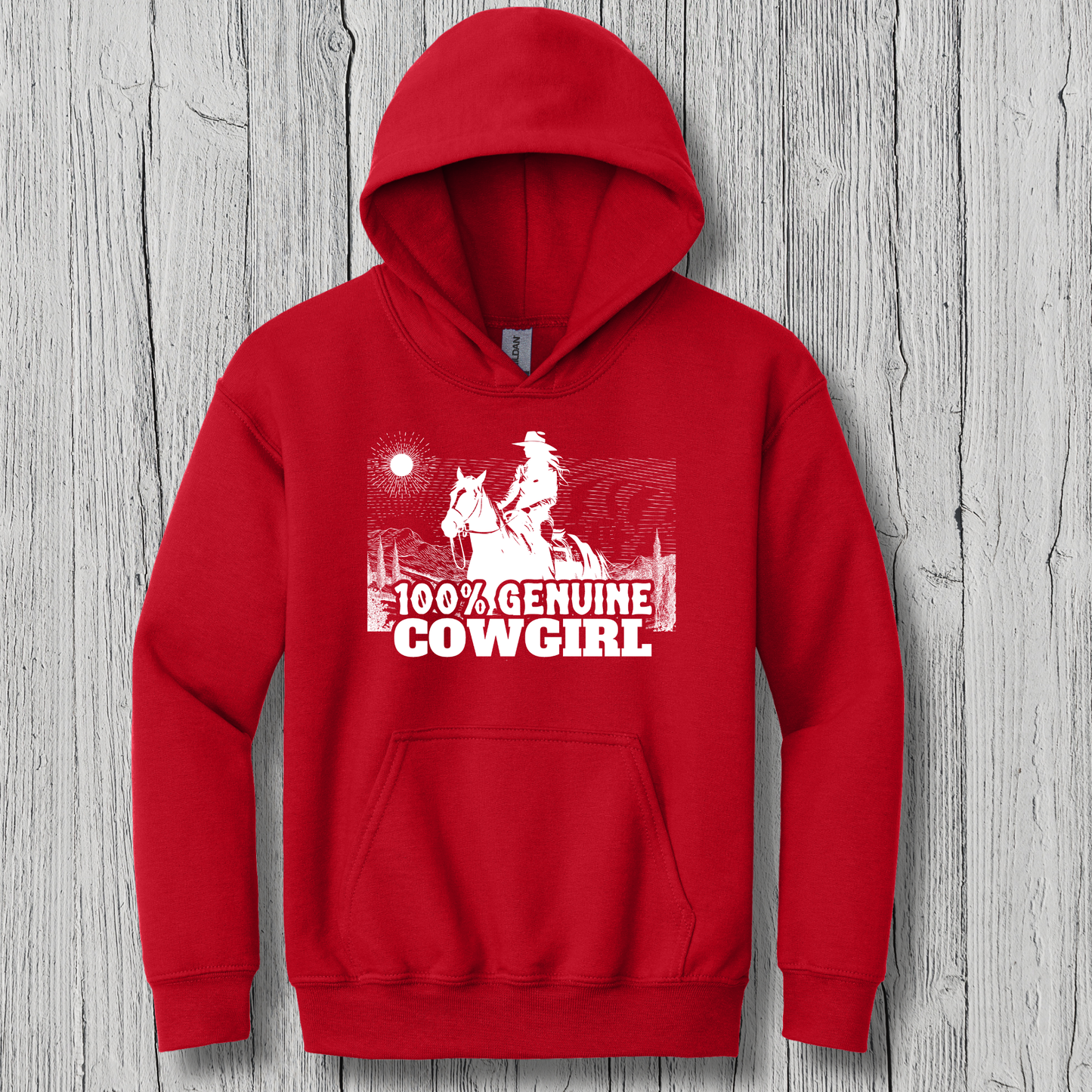 100% Genuine Cowgirl Youth Hoodie | Cowgirl Shirt