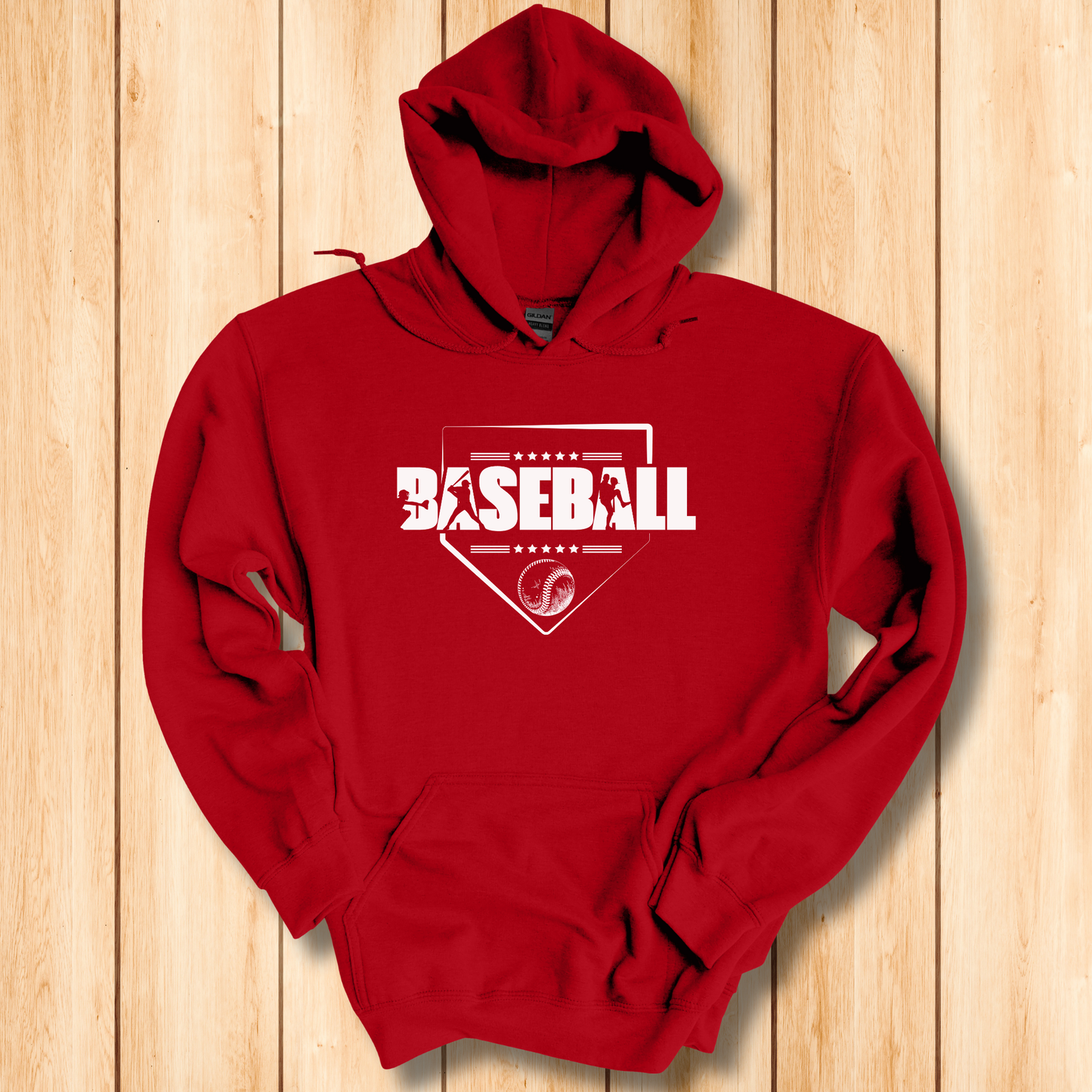 Baseball Long-Sleeve Hoodie | Baseball Hoodie