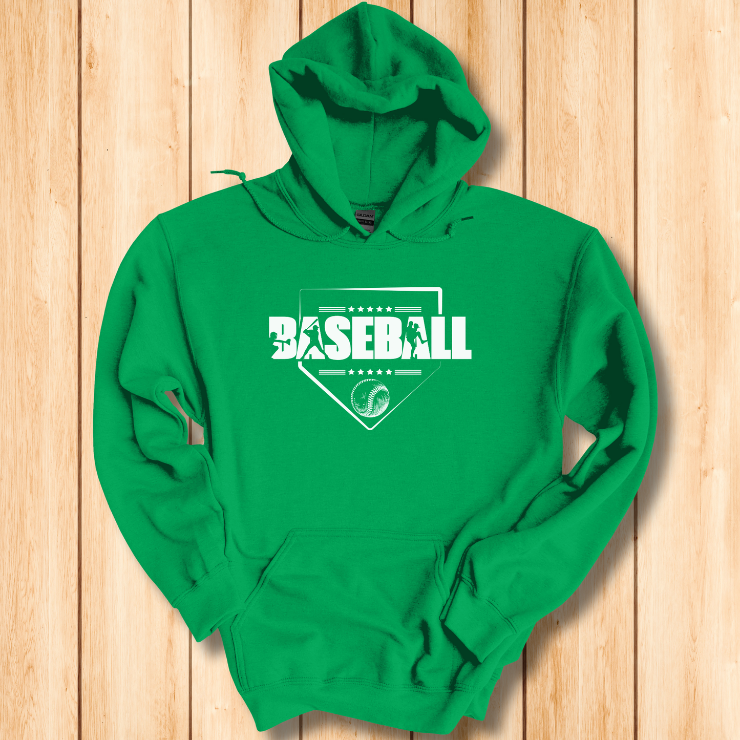 Baseball Long-Sleeve Hoodie | Baseball Hoodie