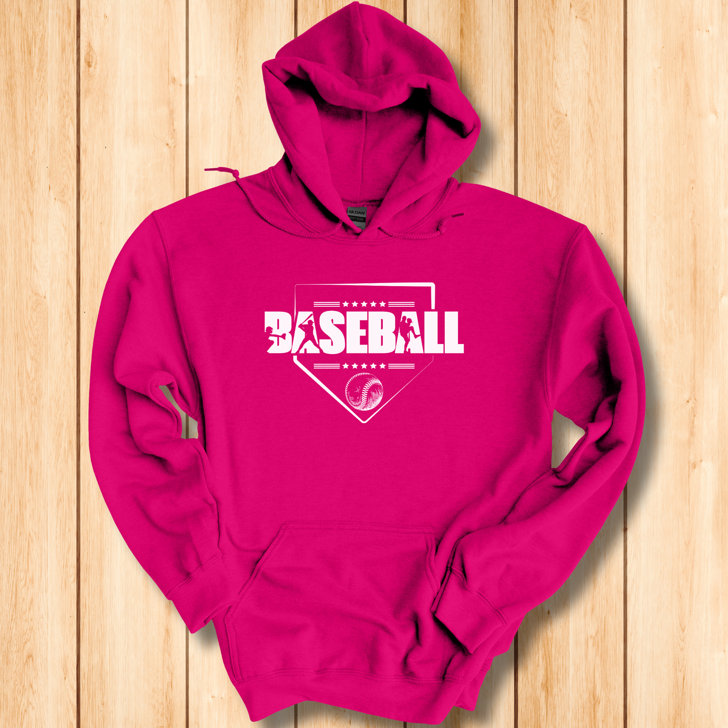 Baseball Long-Sleeve Hoodie | Baseball Hoodie