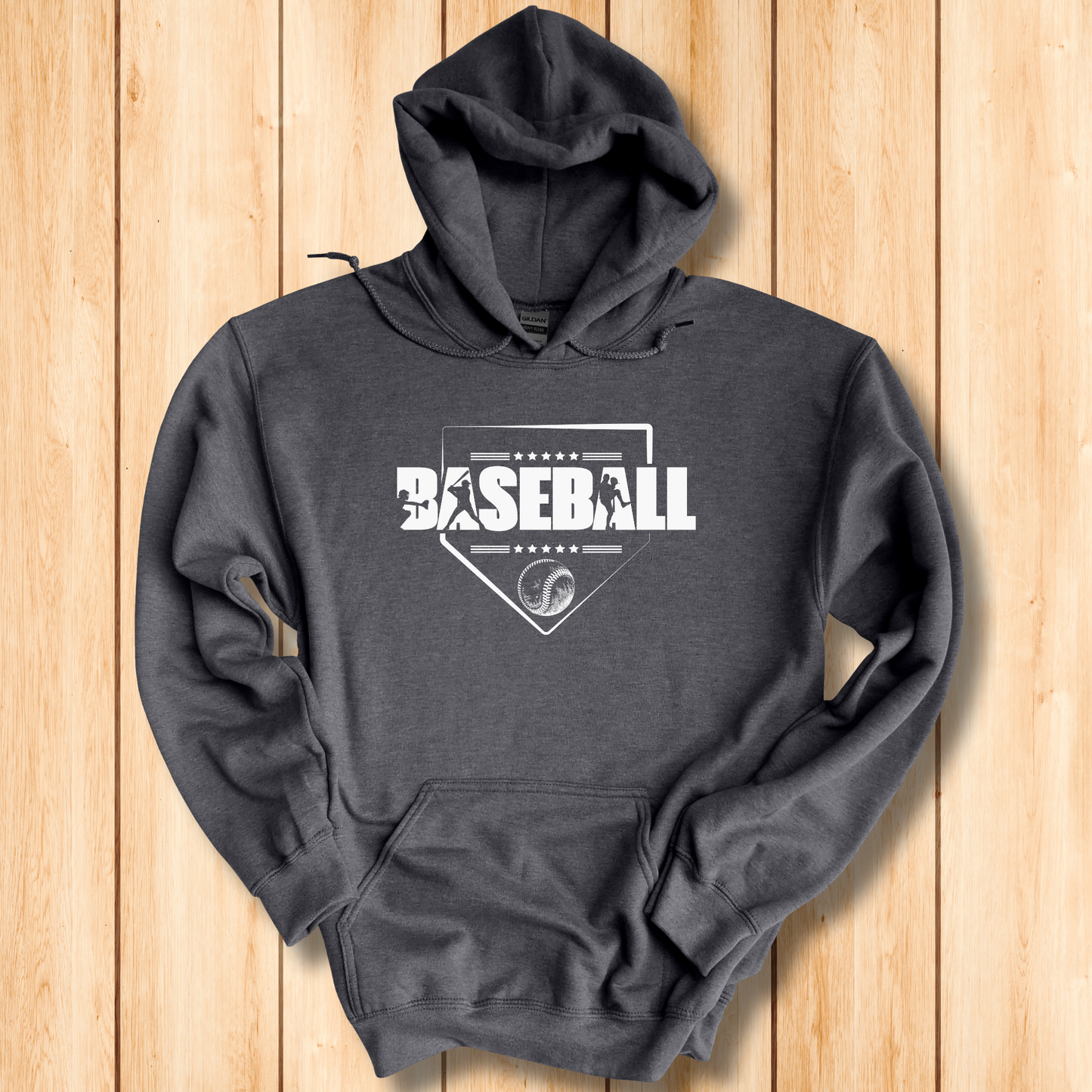 Baseball Long-Sleeve Hoodie | Baseball Hoodie