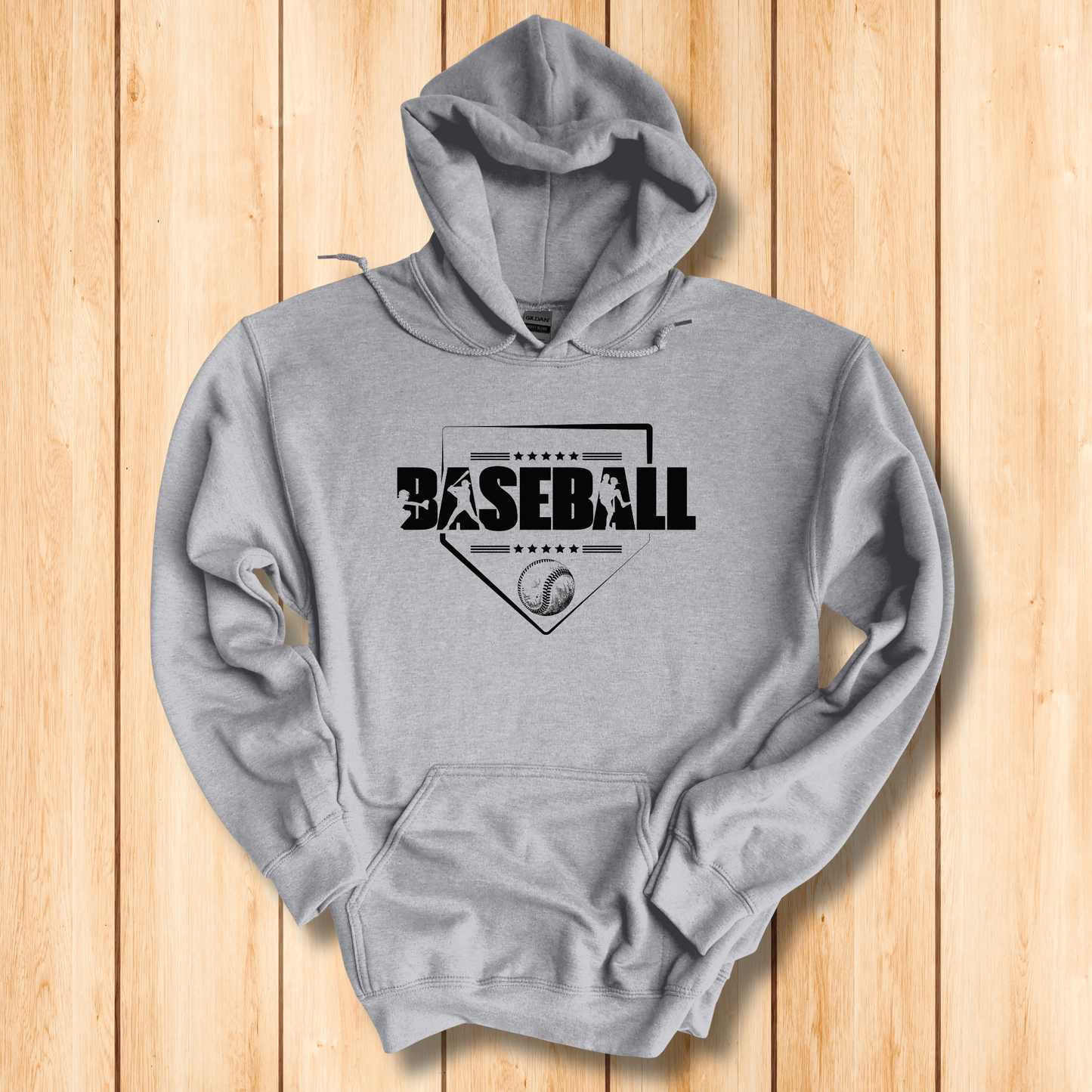 Baseball Long-Sleeve Hoodie | Baseball Hoodie