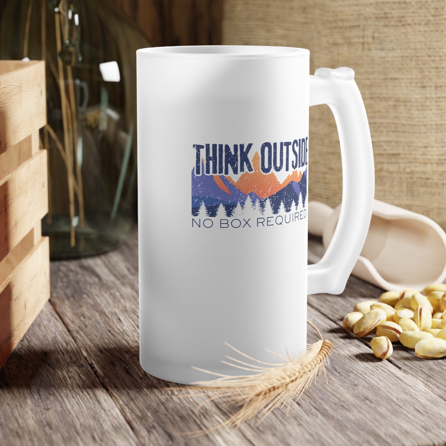 Frosted Glass Beer Mug - Think Outside