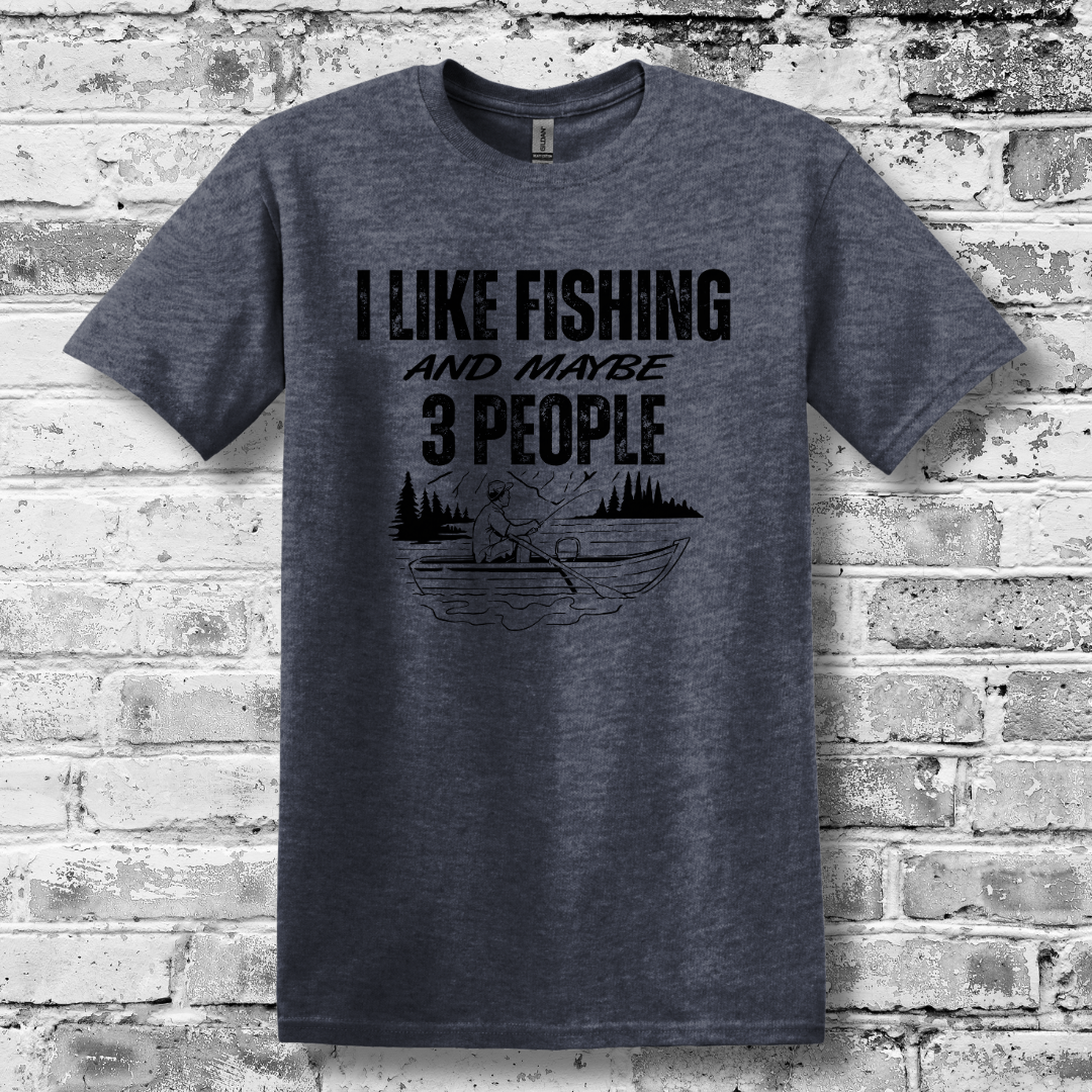 This is image of  I Like Fishing T-Shirt version 2